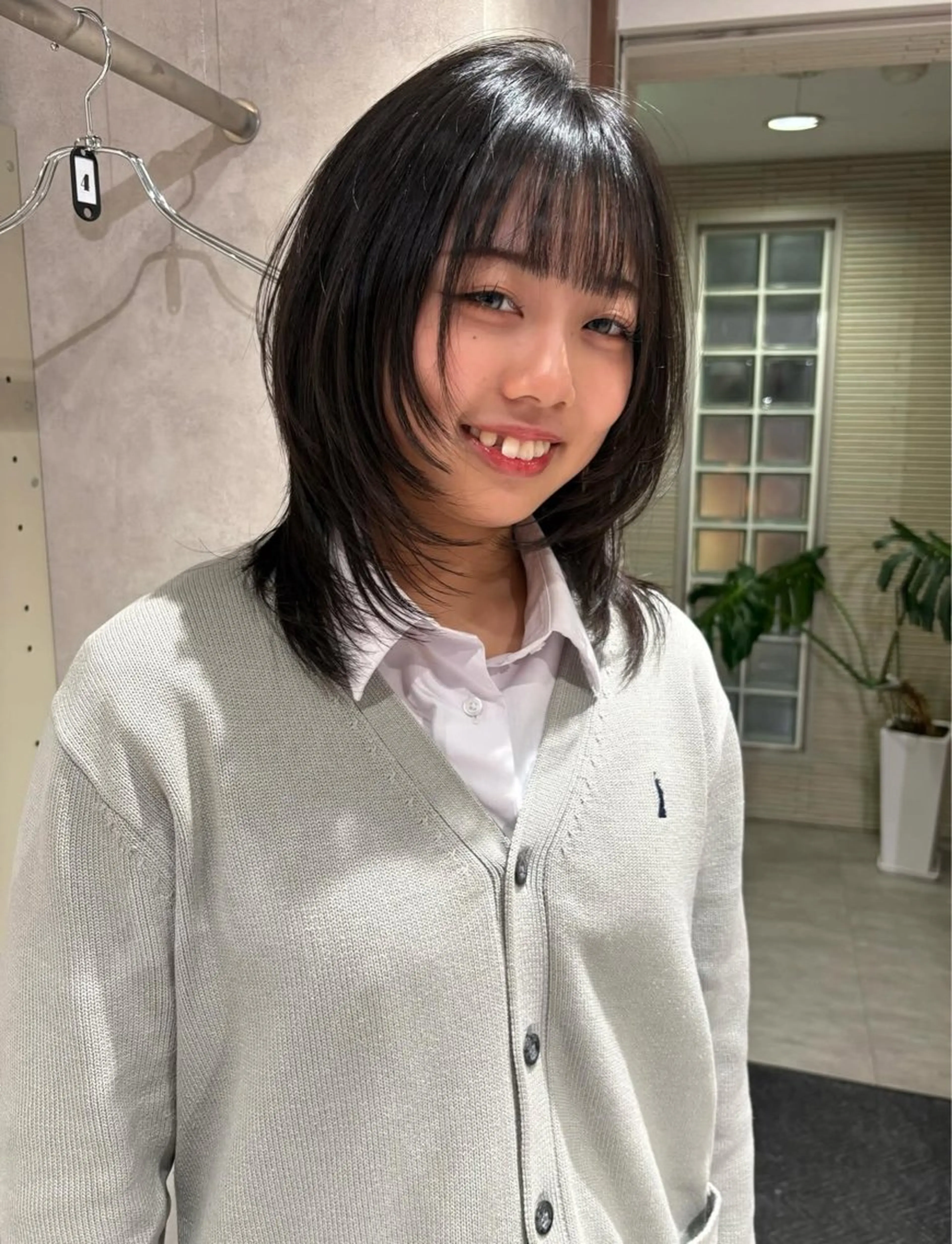 ミディアム レイヤーカット カット トリートメント 透明感カラー/海外風 レイヤー/mao🗽のヘアスタイル