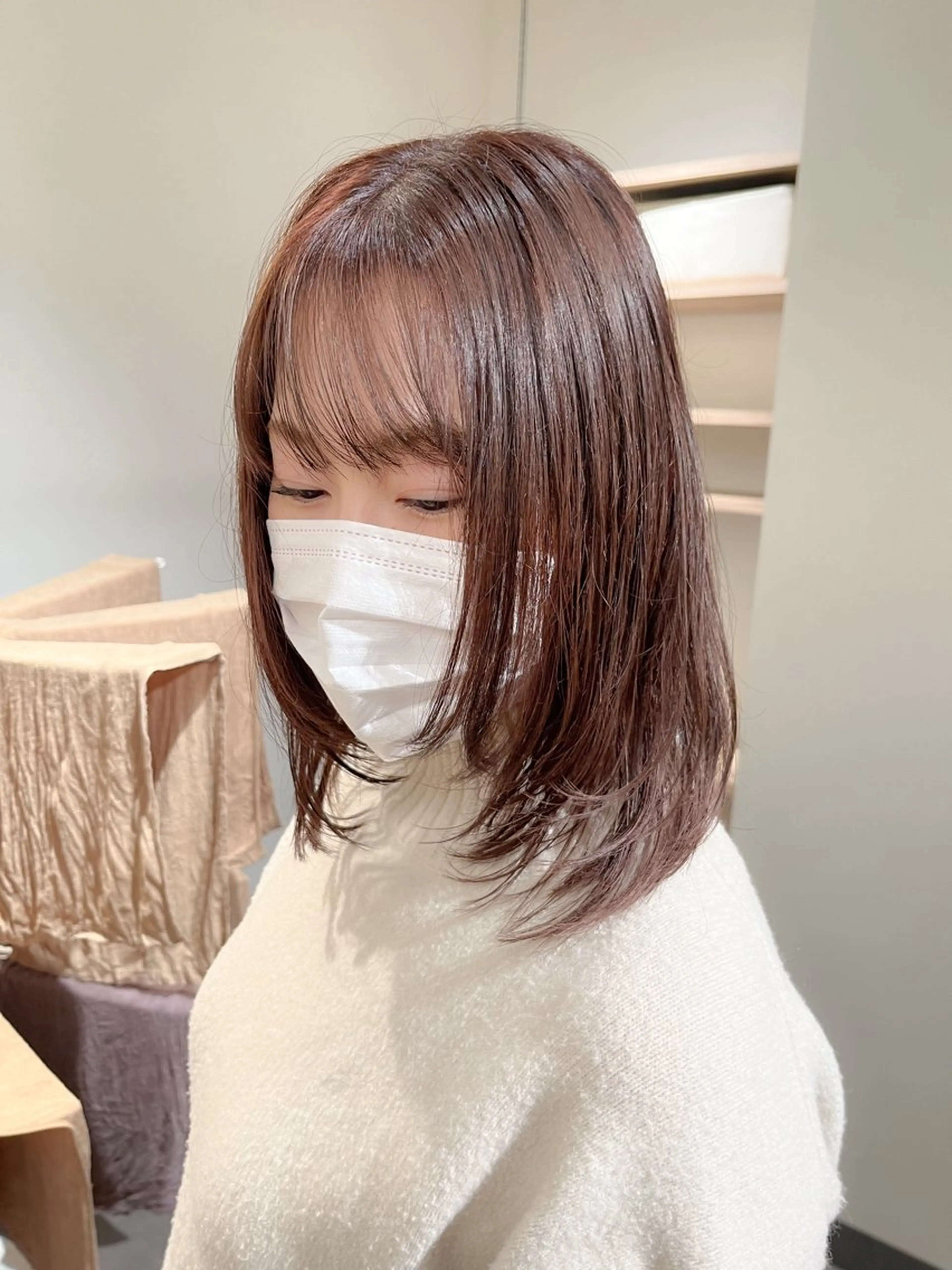 ミディアム カラー ASAMI /MaisonINEのヘアスタイル