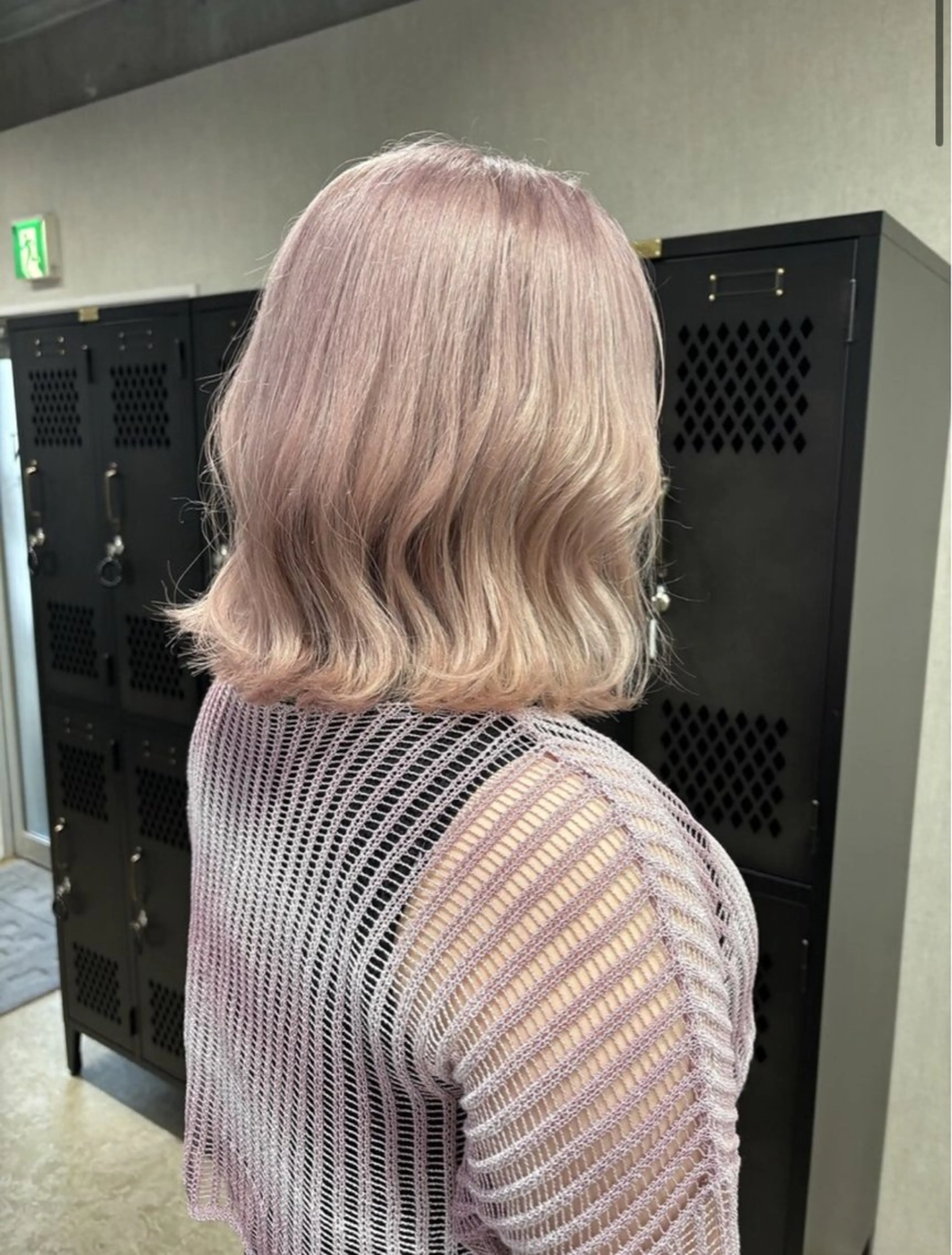 ミディアム カラー ベージュカラー ピンクカラー ピンクベージュ ヘアカラー ブレンバイドット所属・ニュアンスカラー/ 🫧レミ(坊主)のヘアスタイル