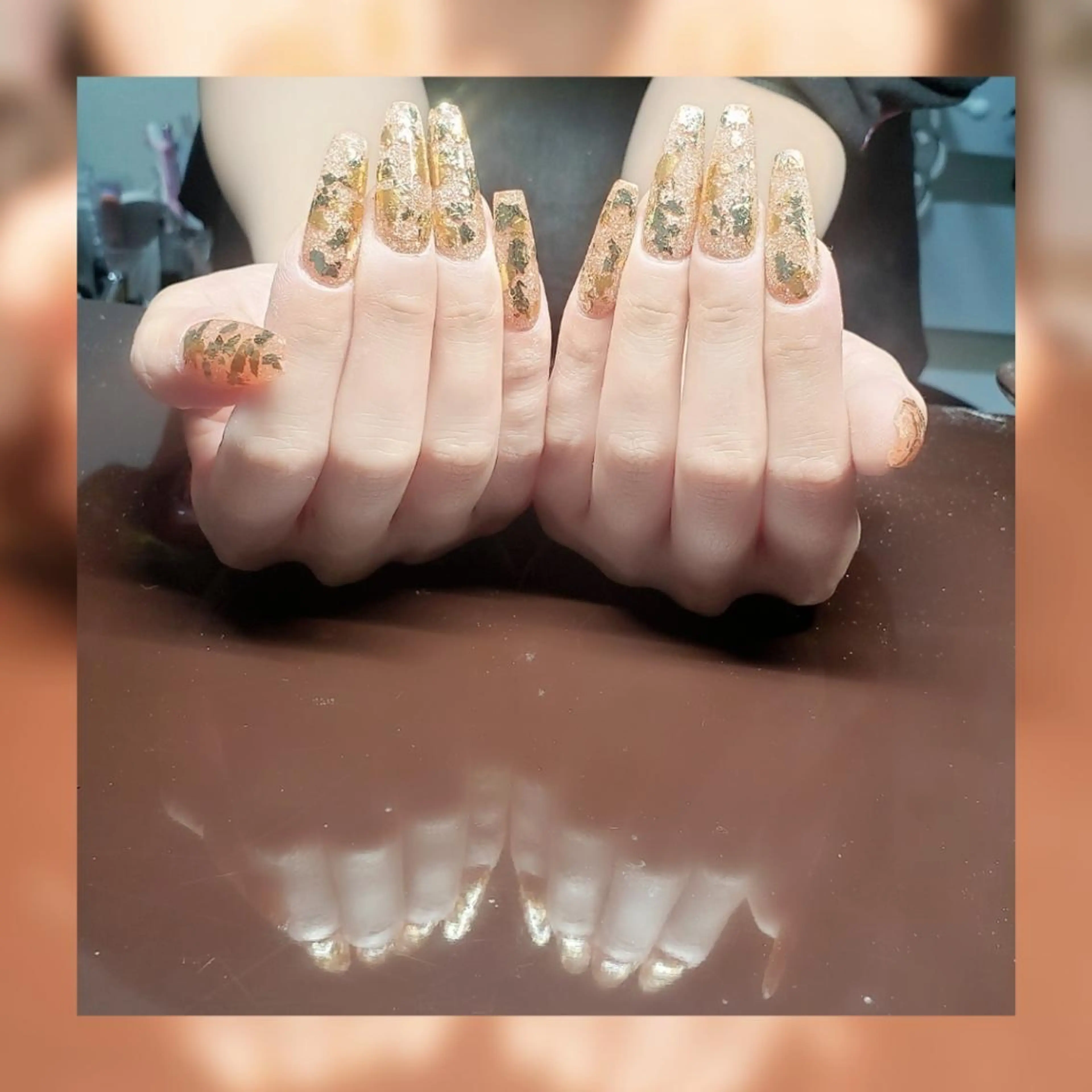 ロング ネイル ハンドネイル クロキ 。のネイルデザイン