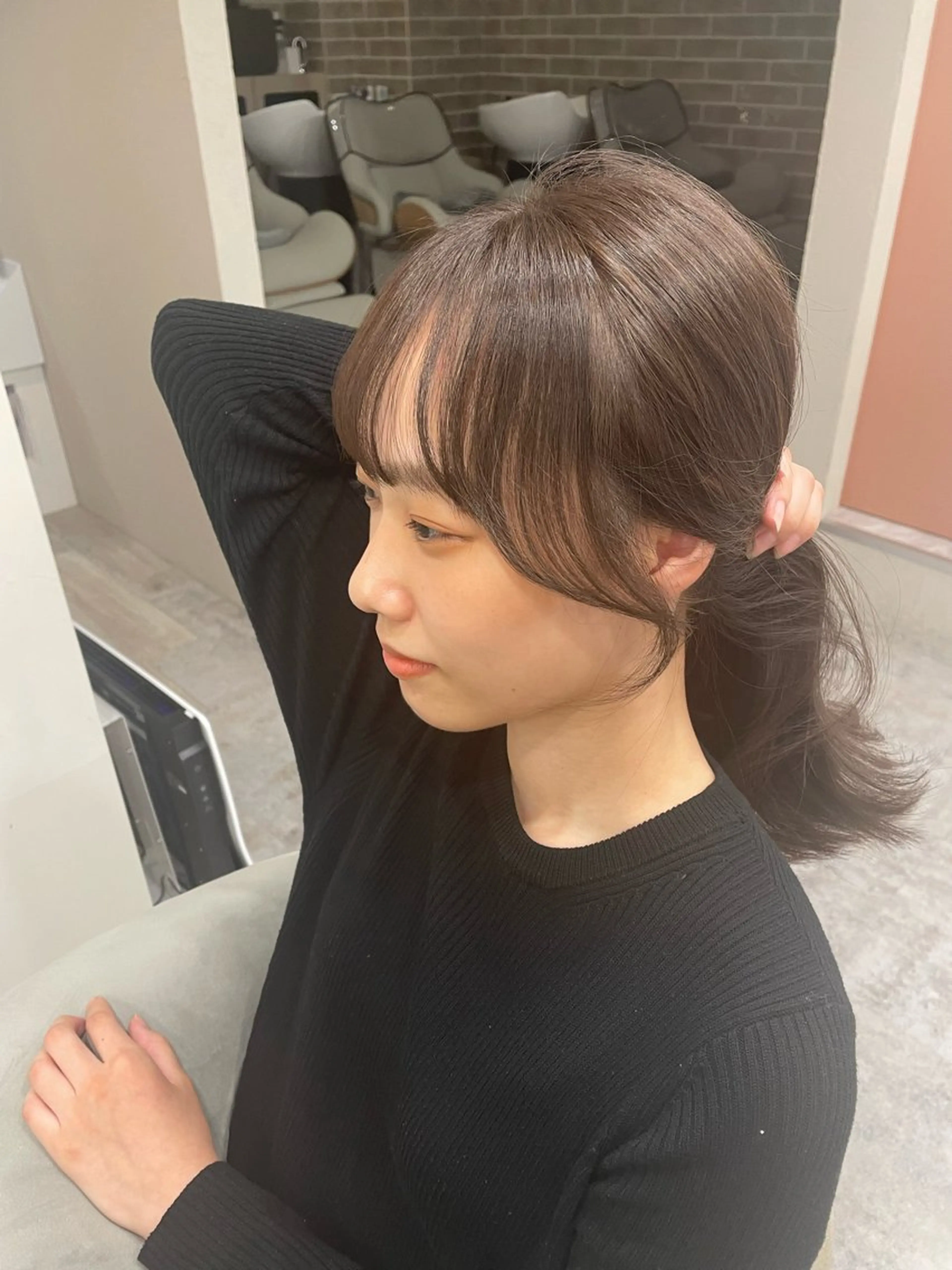 セミロング 韓国風ヘア レイヤーカット トリートメント 💐宮坂 歩💐のヘアスタイル