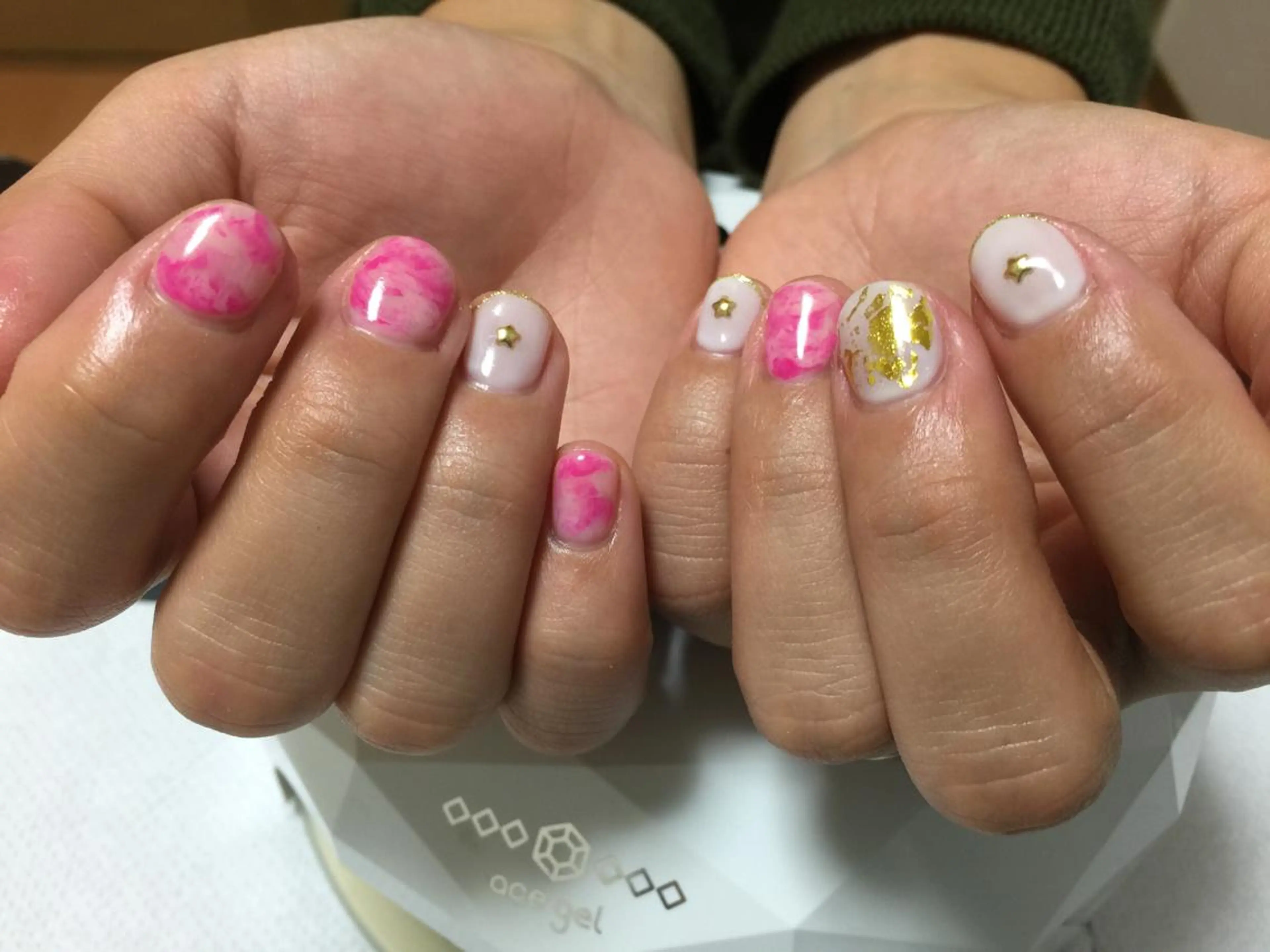 ショート ネイル ワンカラーネイル プライベートサロン oceannailのネイルデザイン