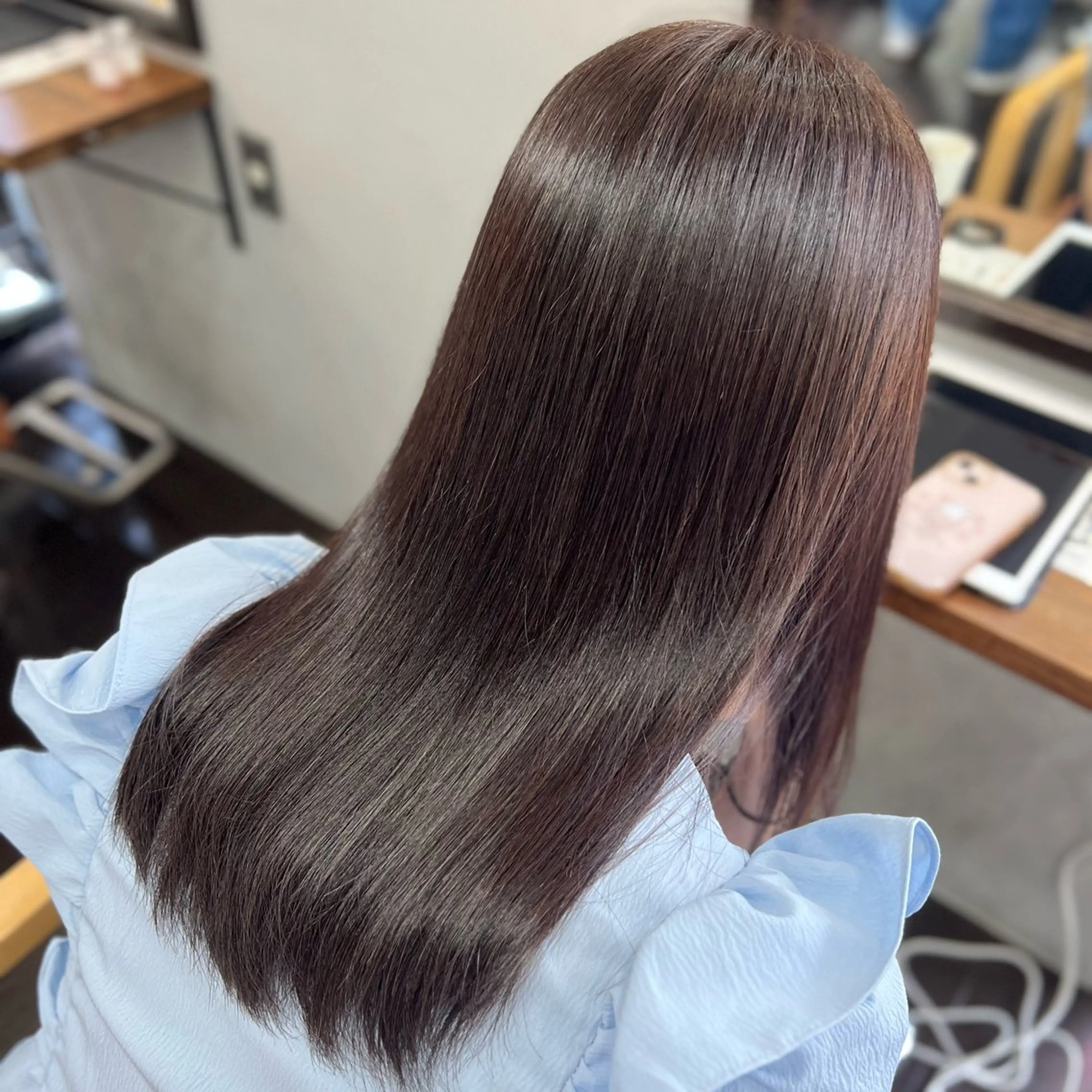 ロング カラー トリートメント 髪質改善✖️透明感/ レイヤー/はるなのヘアスタイル