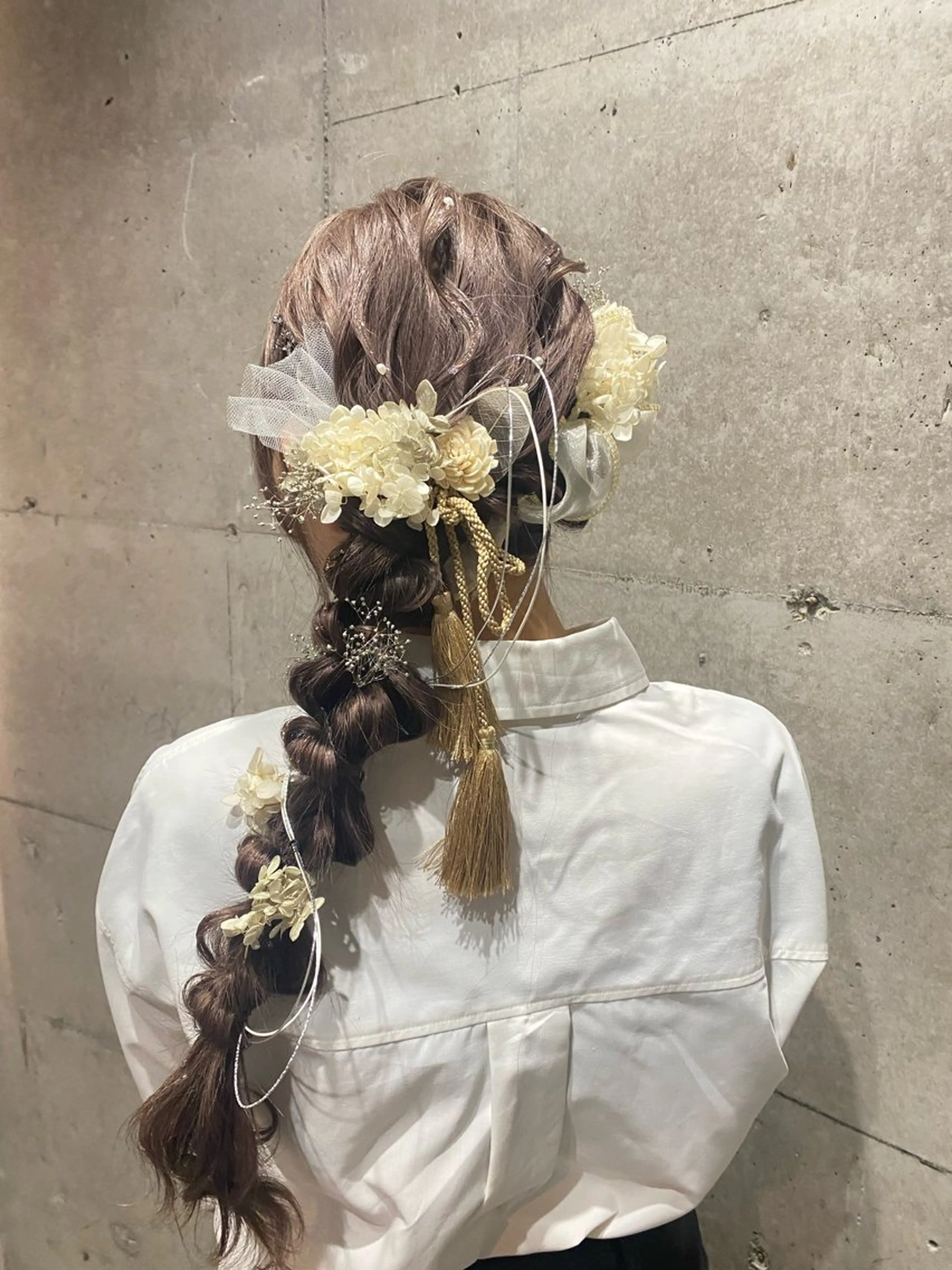 ロング カラー ヘアアレンジ フリーランス美容師 MIZUKIのヘアスタイル