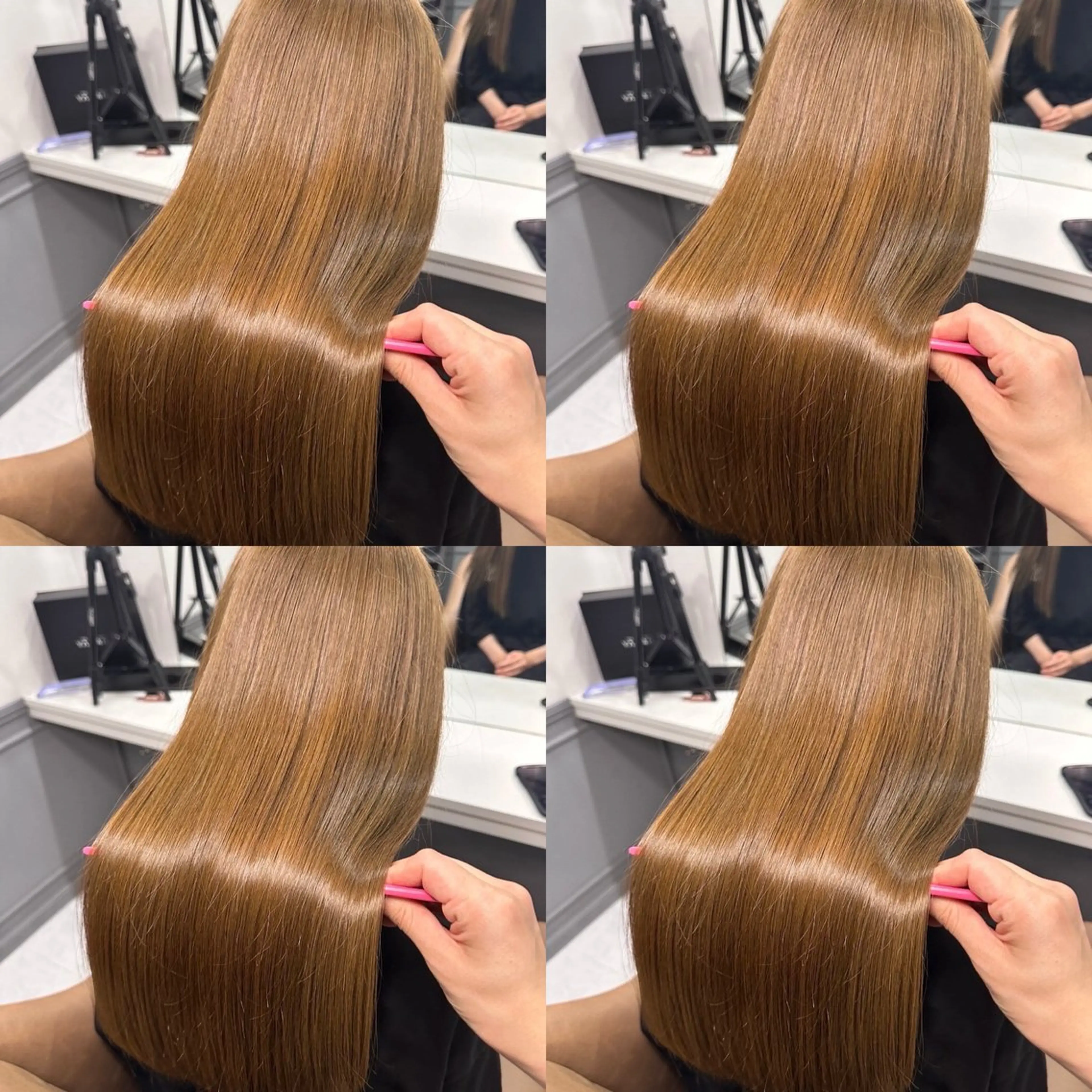 ロング カラー ヘアカラー トリートメント 艶髪×透明感カラー ののかのヘアスタイル
