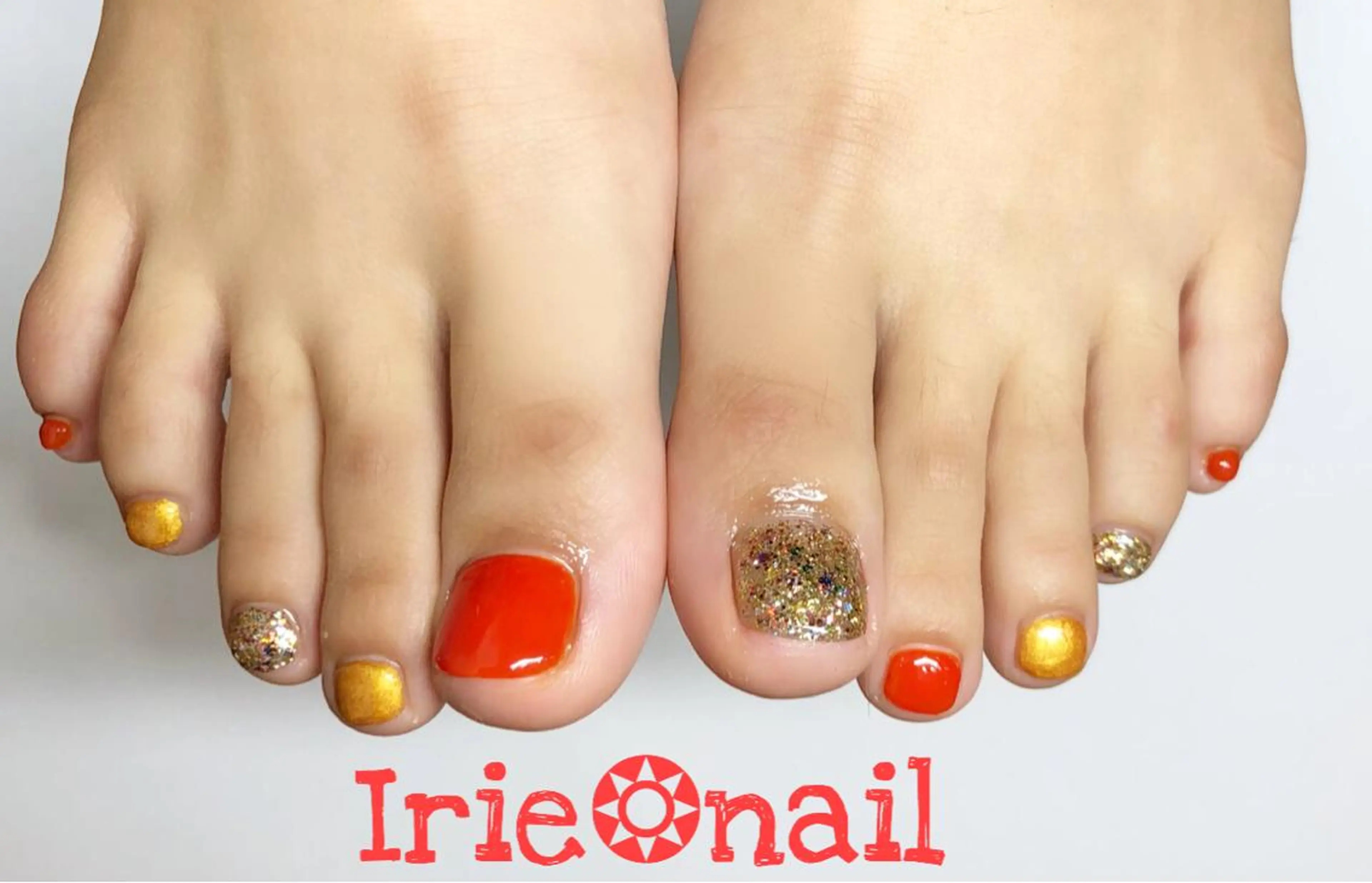 ネイル フットネイル 與儀 知佳のネイルデザイン