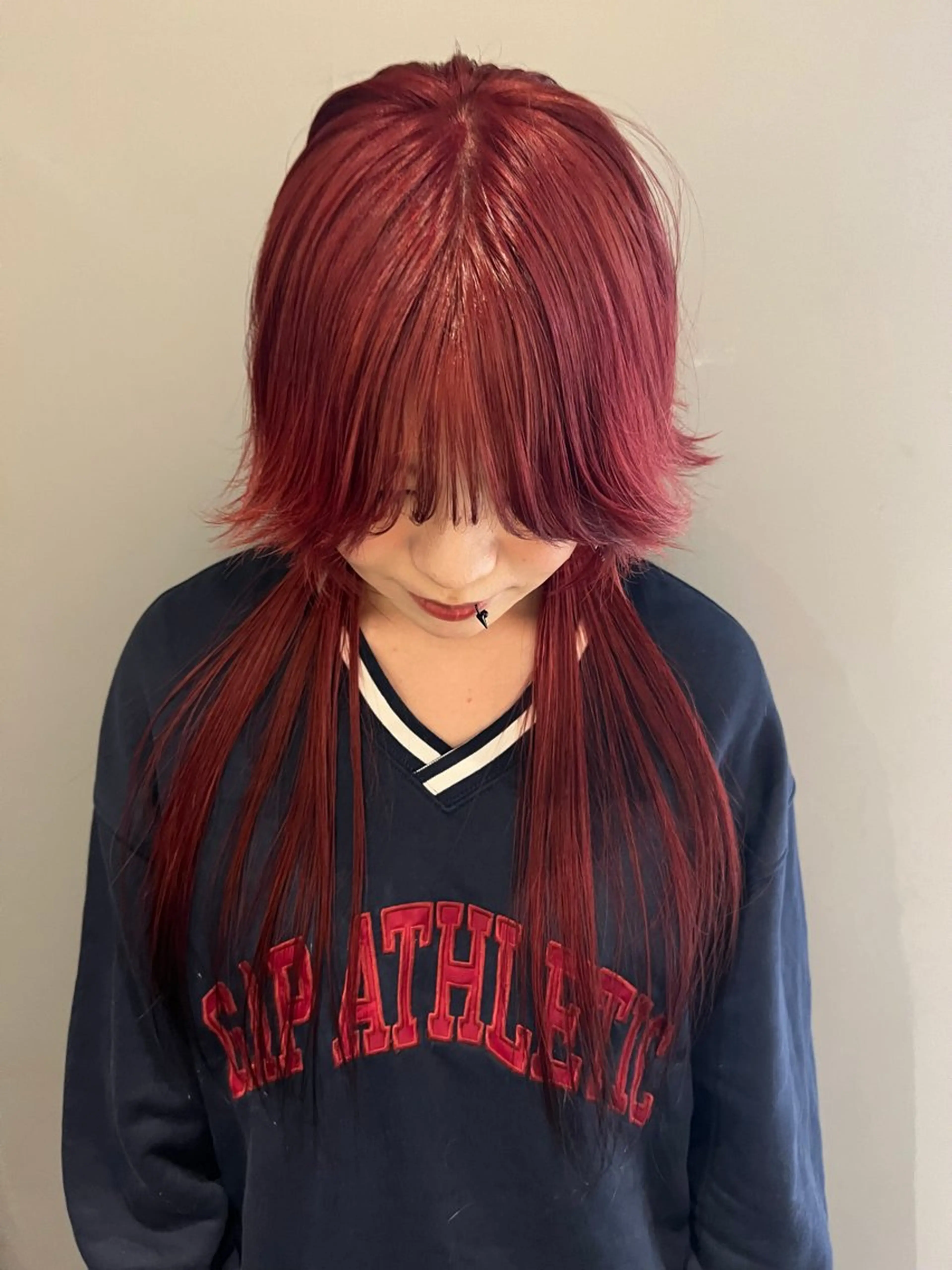 ロング カラー カット ヘアカラー 圧倒的デザイン力 店長🎨RENAのヘアスタイル