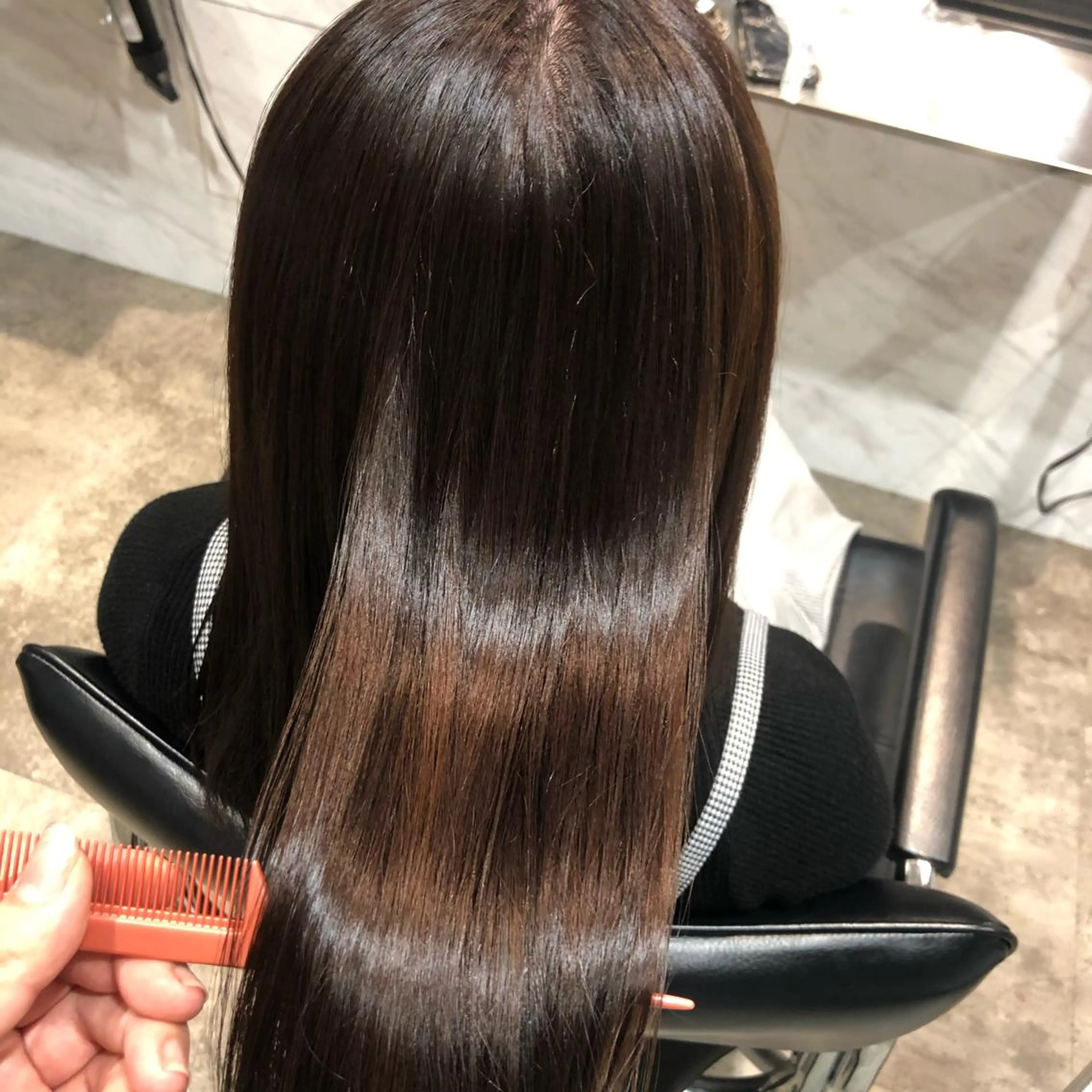 セミロング 透明感カラー/レイヤ ーカット/Maoのヘアスタイル