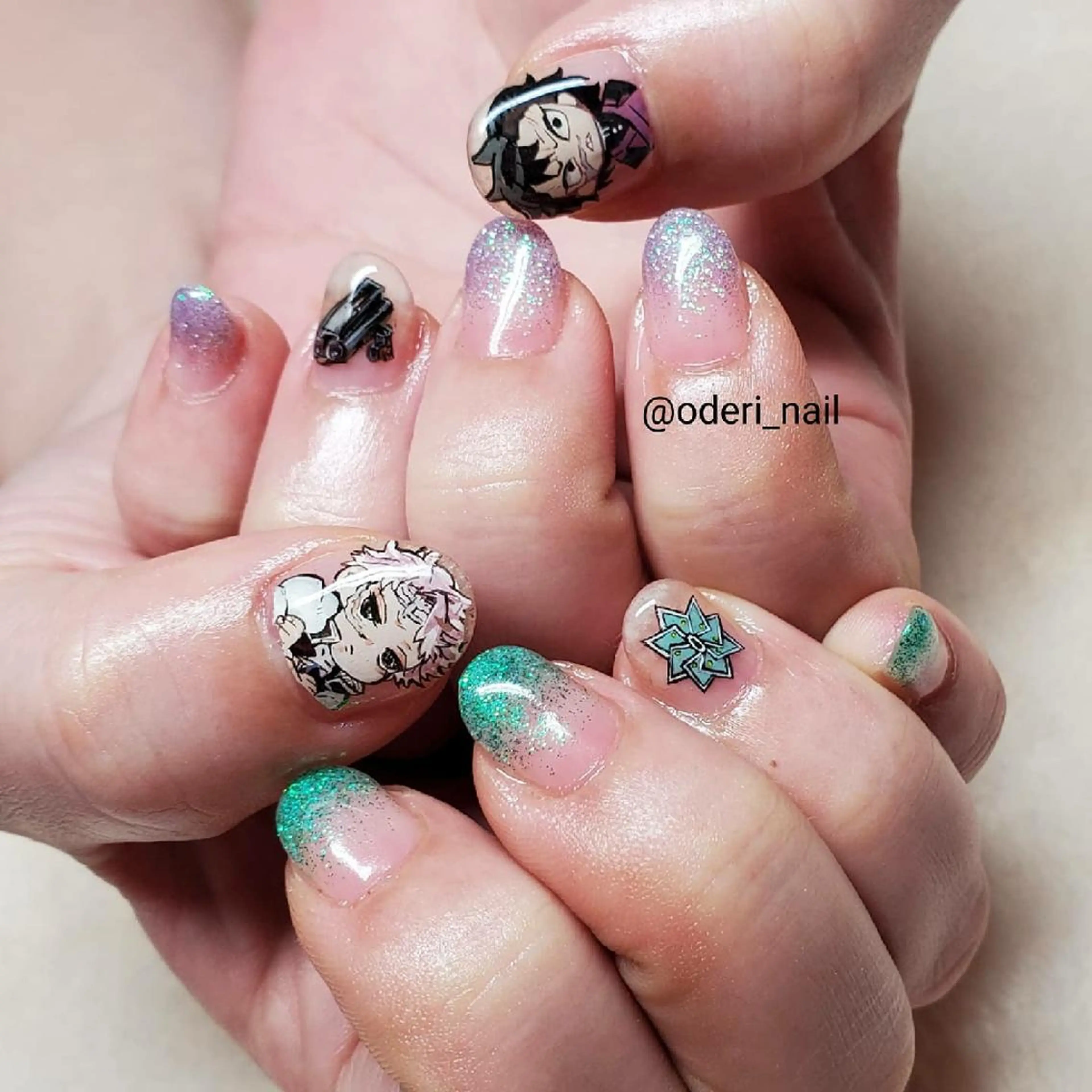 ネイル アートネイル ジェルネイル おで@ oderi_nailのネイルデザイン