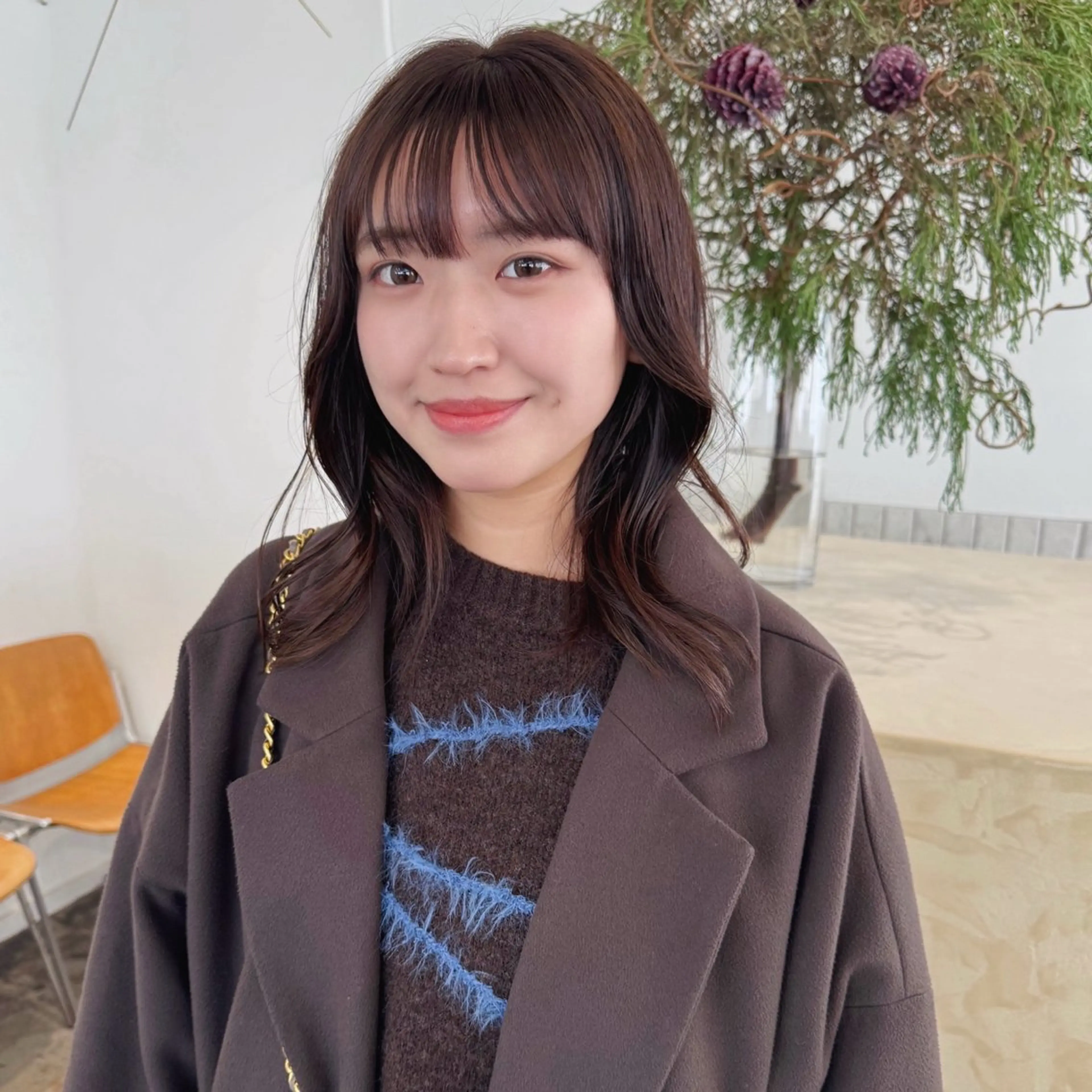 ミディアム ヘアカラー スギヤマ ショウゴのヘアスタイル