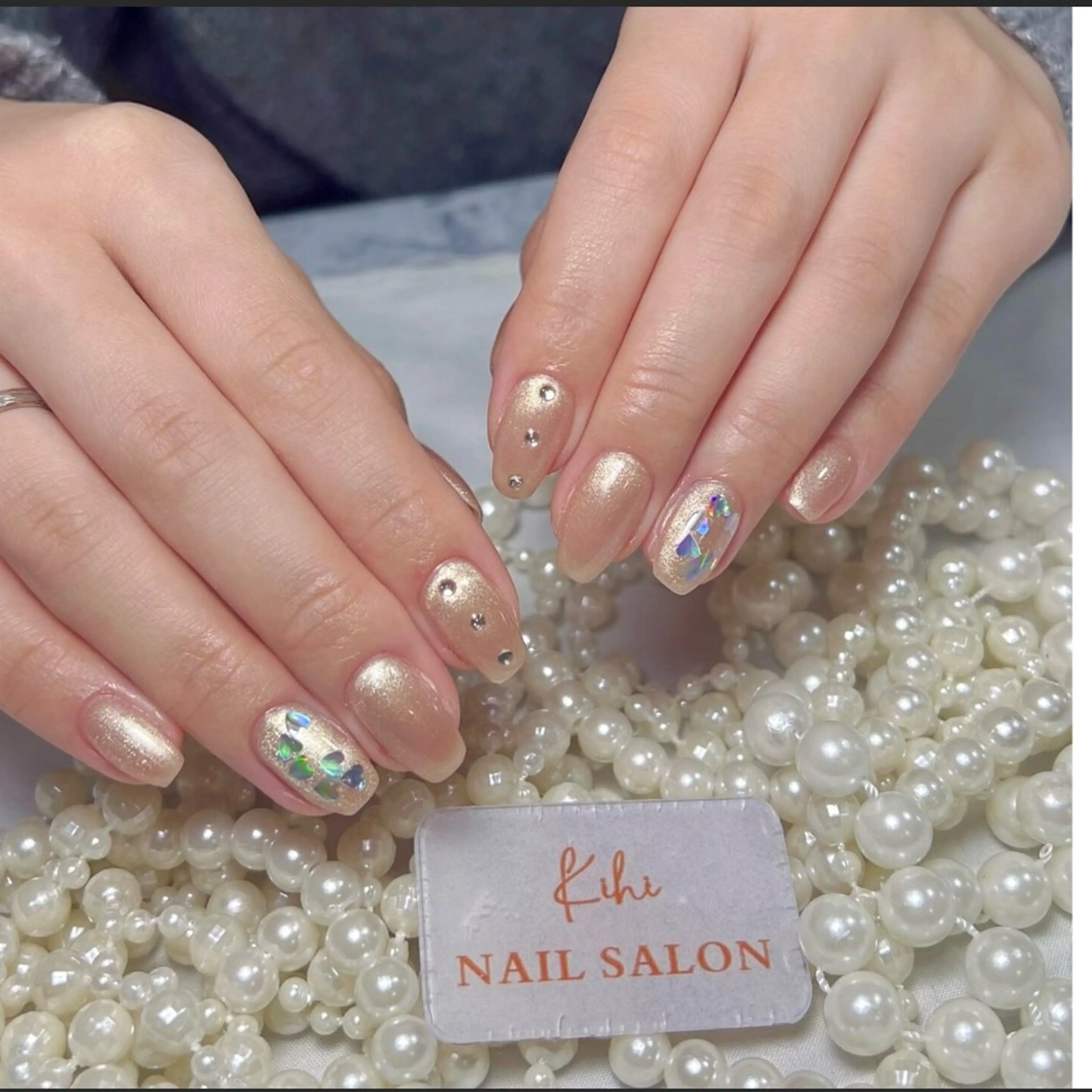 ネイル アートネイル フレンチネイル ジェルネイル グラデーション 韓国ネイル ハンドネイル ハンドケア さくら💮💮 【オフ無料】のネイルデザイン