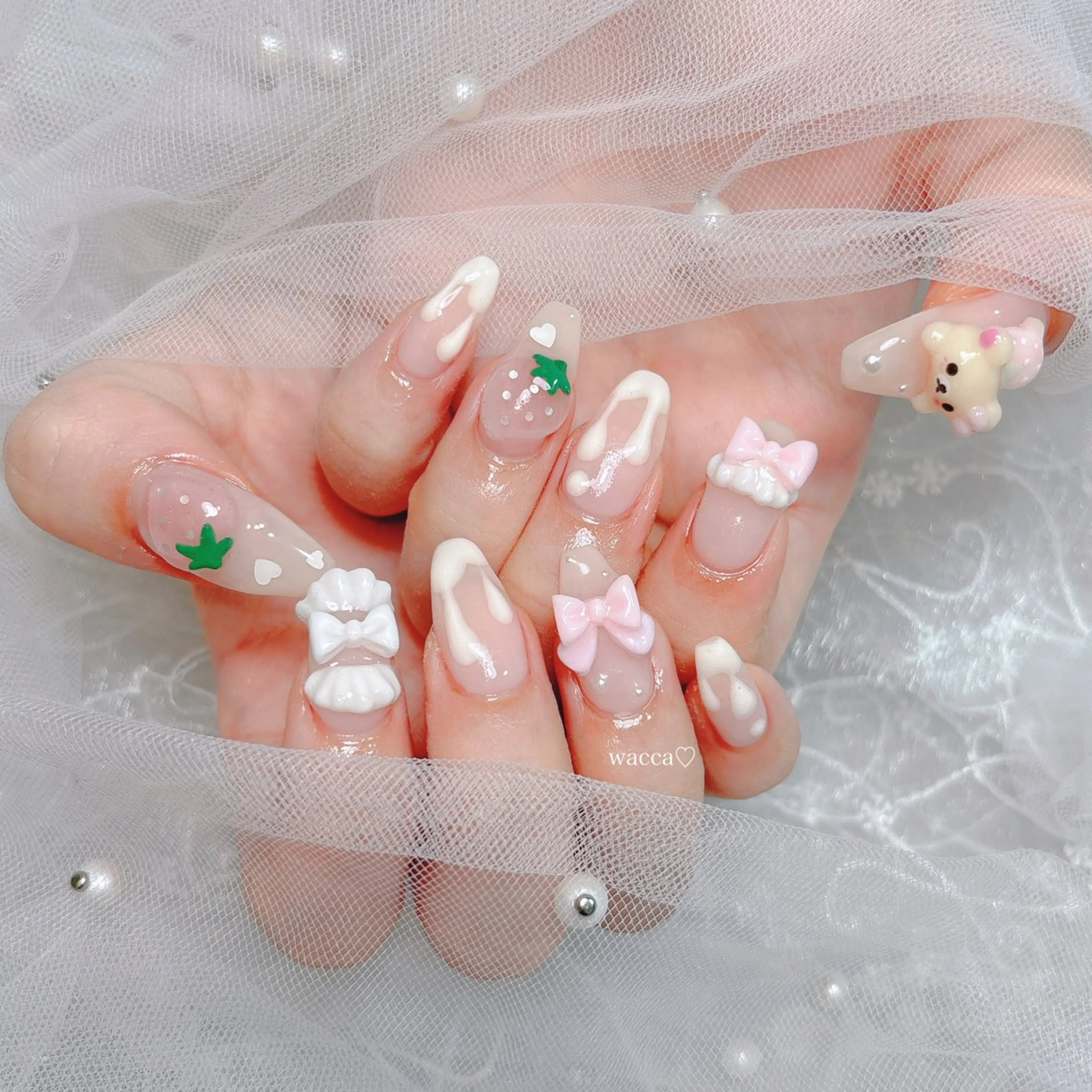 ネイル wacca♡nail スタッフのネイルデザイン