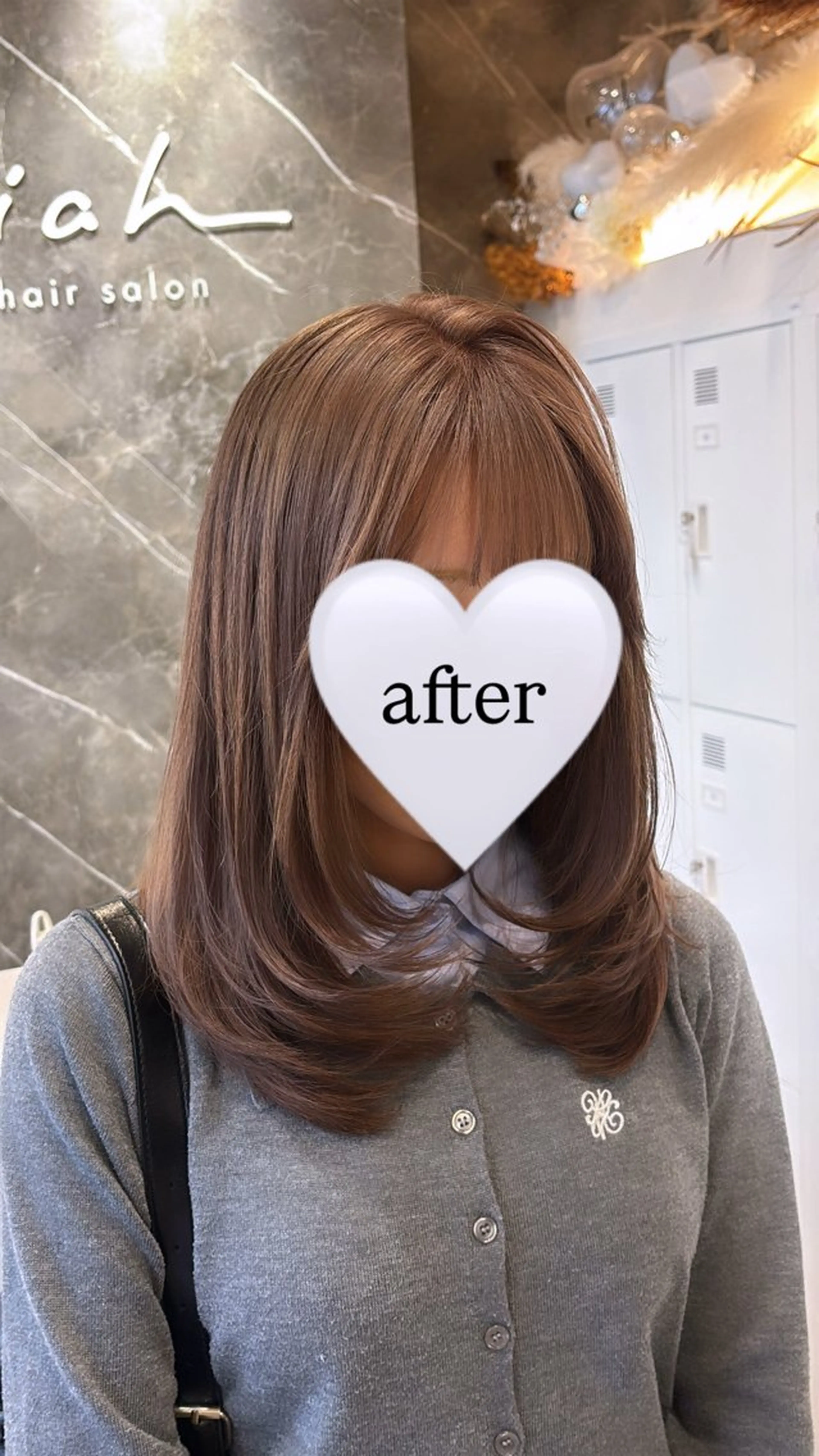 カラー ヘアカラー 韓国レイヤー艶カラー ブリーチ otohaのヘアスタイル