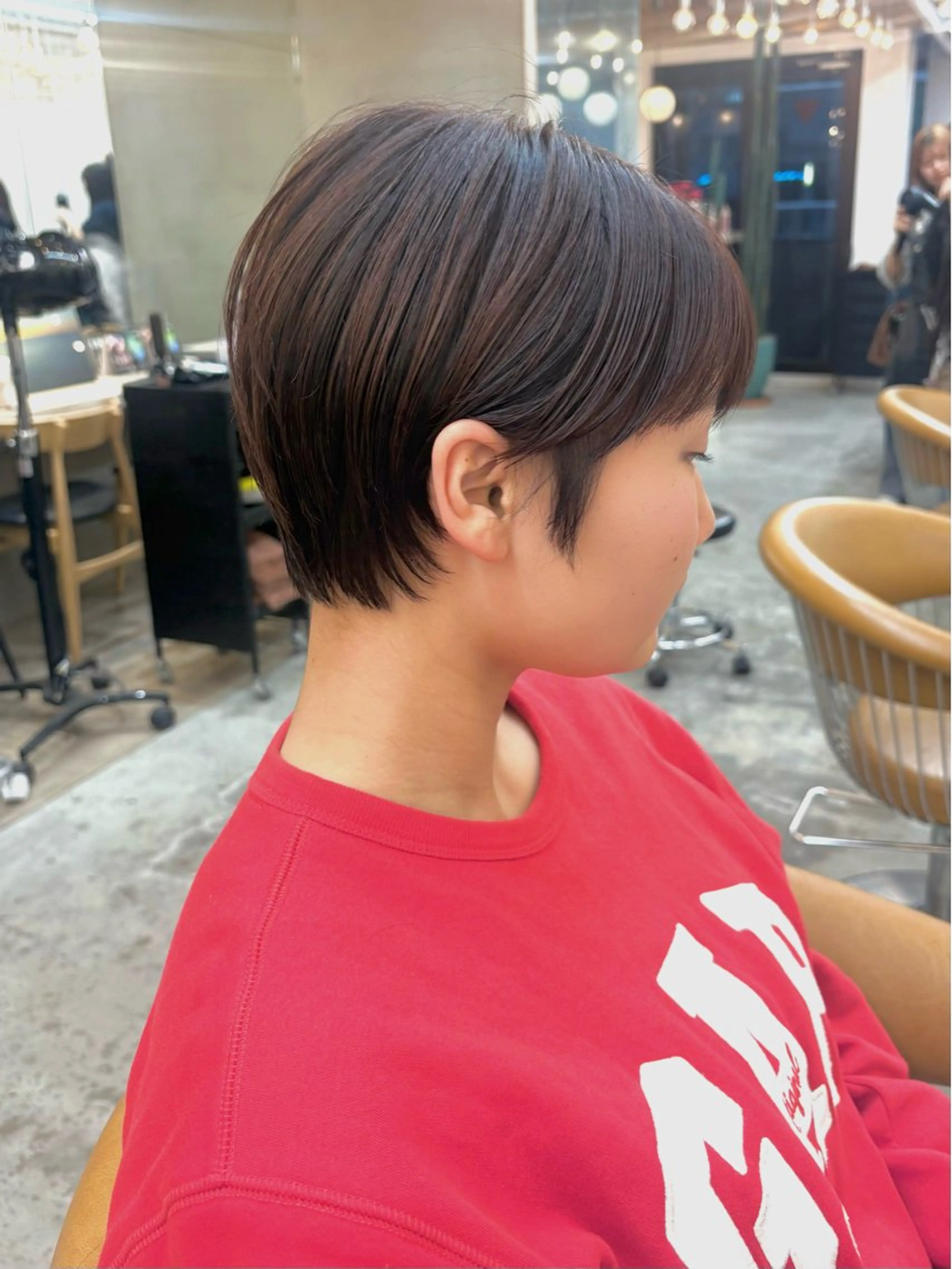 ショート オリーブベージュ/シ ョートボブたまき🧡のヘアスタイル