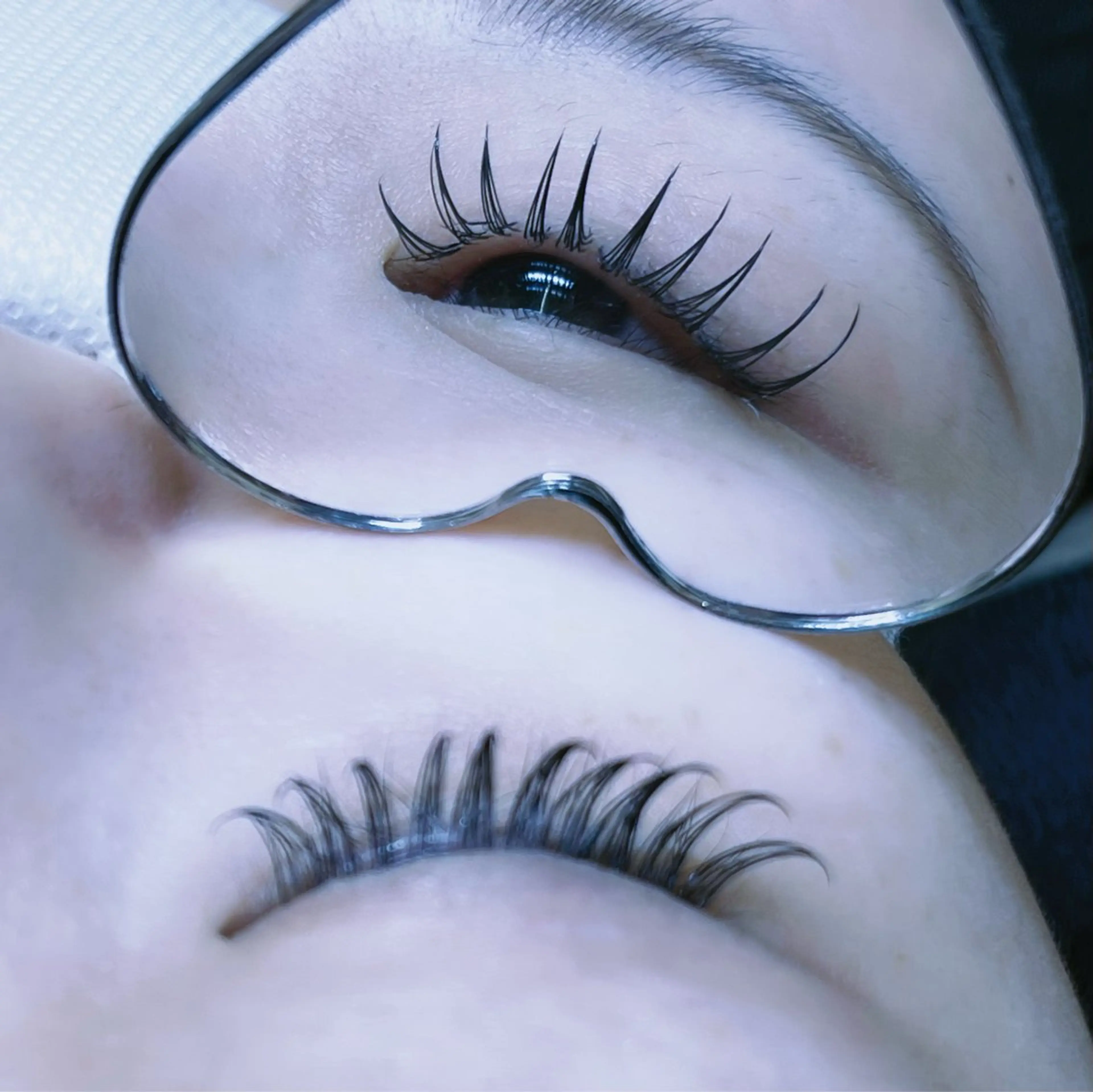 マツエク・マツパ Dカール 目尻長め マツエク Moe🤍Moon Doll Eyeのマツエク・マツパデザイン