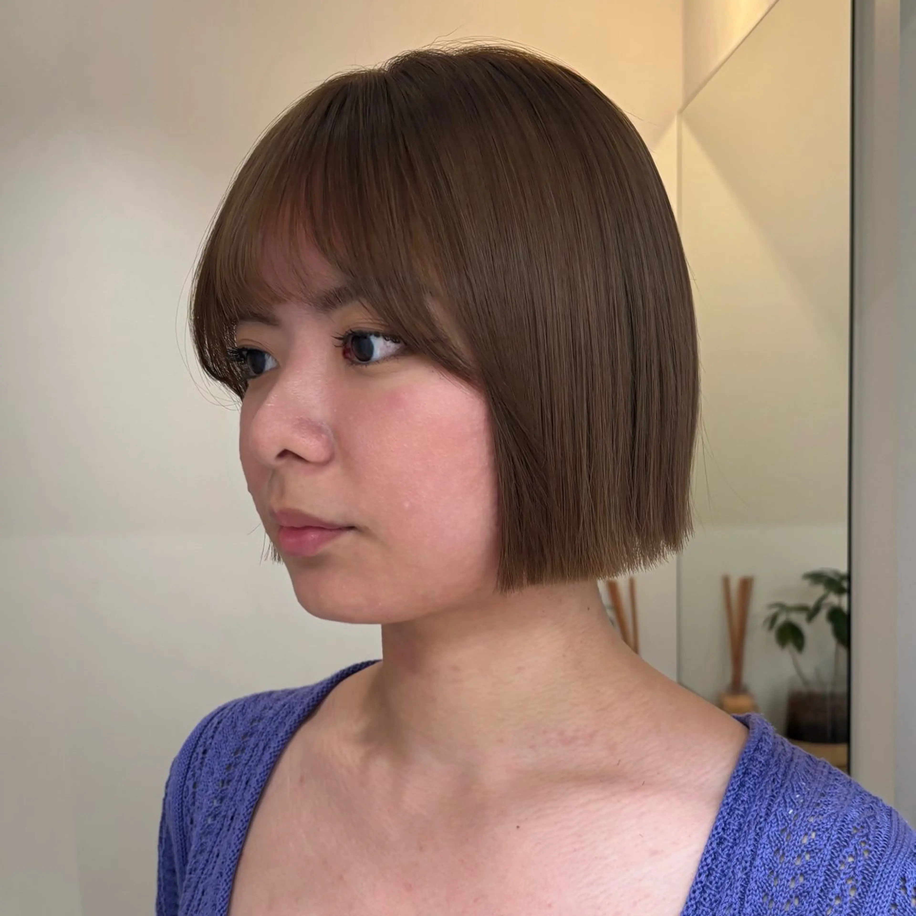 ショート カット ヘアカラー トリートメント 盛れる透明感カラー・ momokaのヘアスタイル
