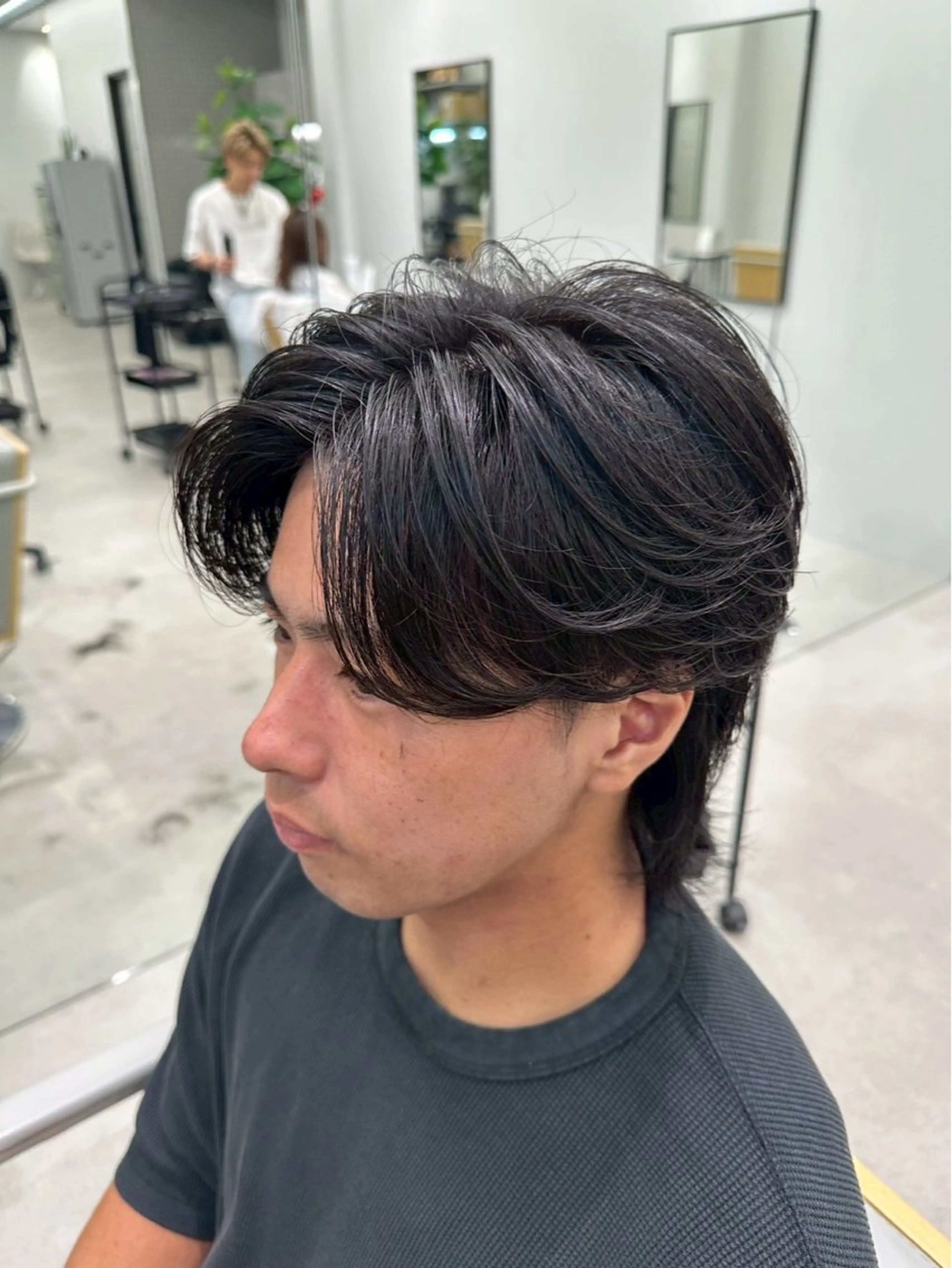 ミディアム パーマ メンズ カット パーマ Joule 大分メンズのヘアスタイル