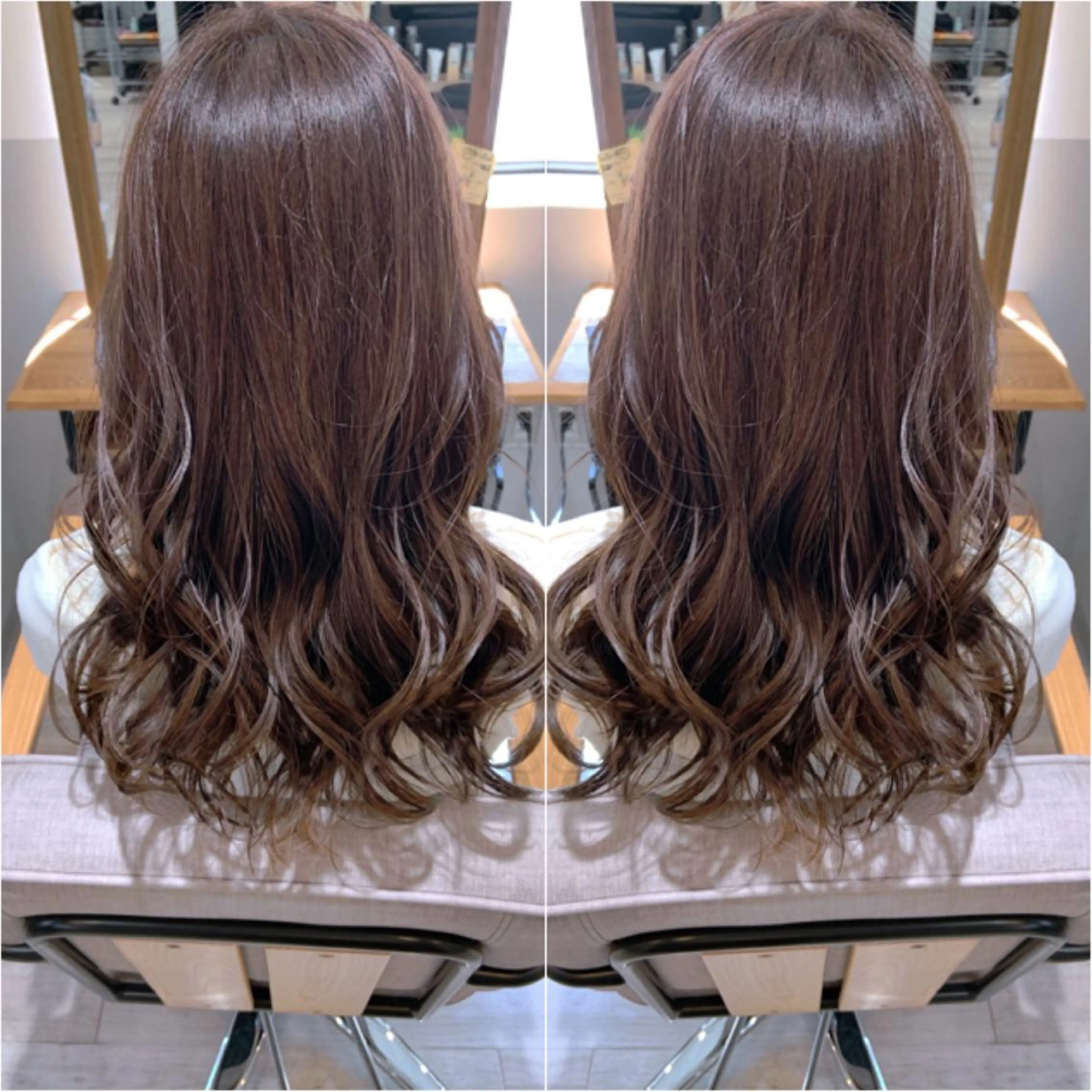 ロング カラー ヘアアレンジ ブラウンカラー イルミナカラー ラベンダーカラー ラベンダーピンク ピンクカラー カット ヘアカラー トリートメント 韓国hair🦋 Nanaのヘアスタイル