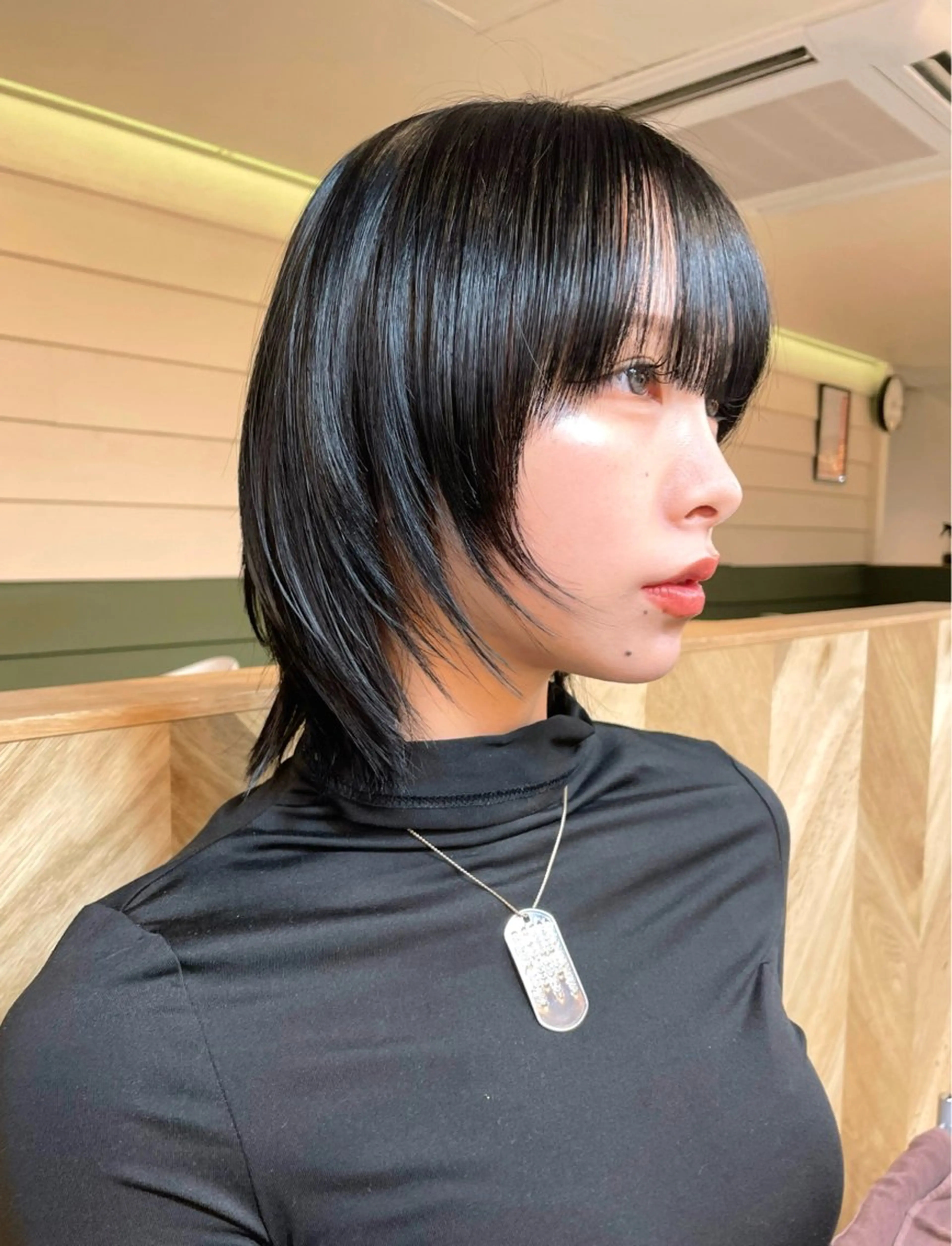 セミロング カット 韓国レイヤー　船橋 徒歩5分/小川友美のヘアスタイル