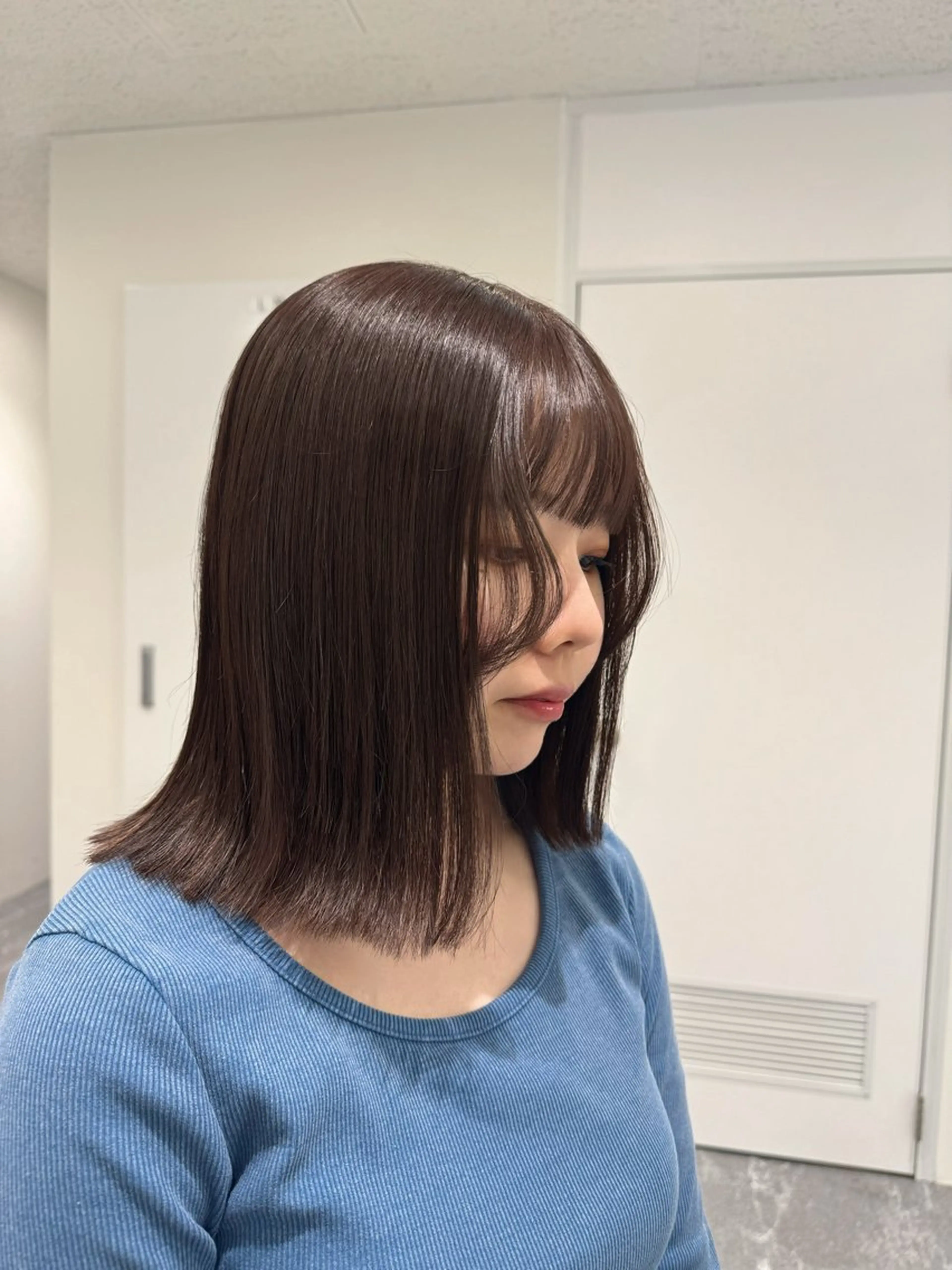 ミディアム 柔らかい透明感カラー 🎀maria🎀のヘアスタイル