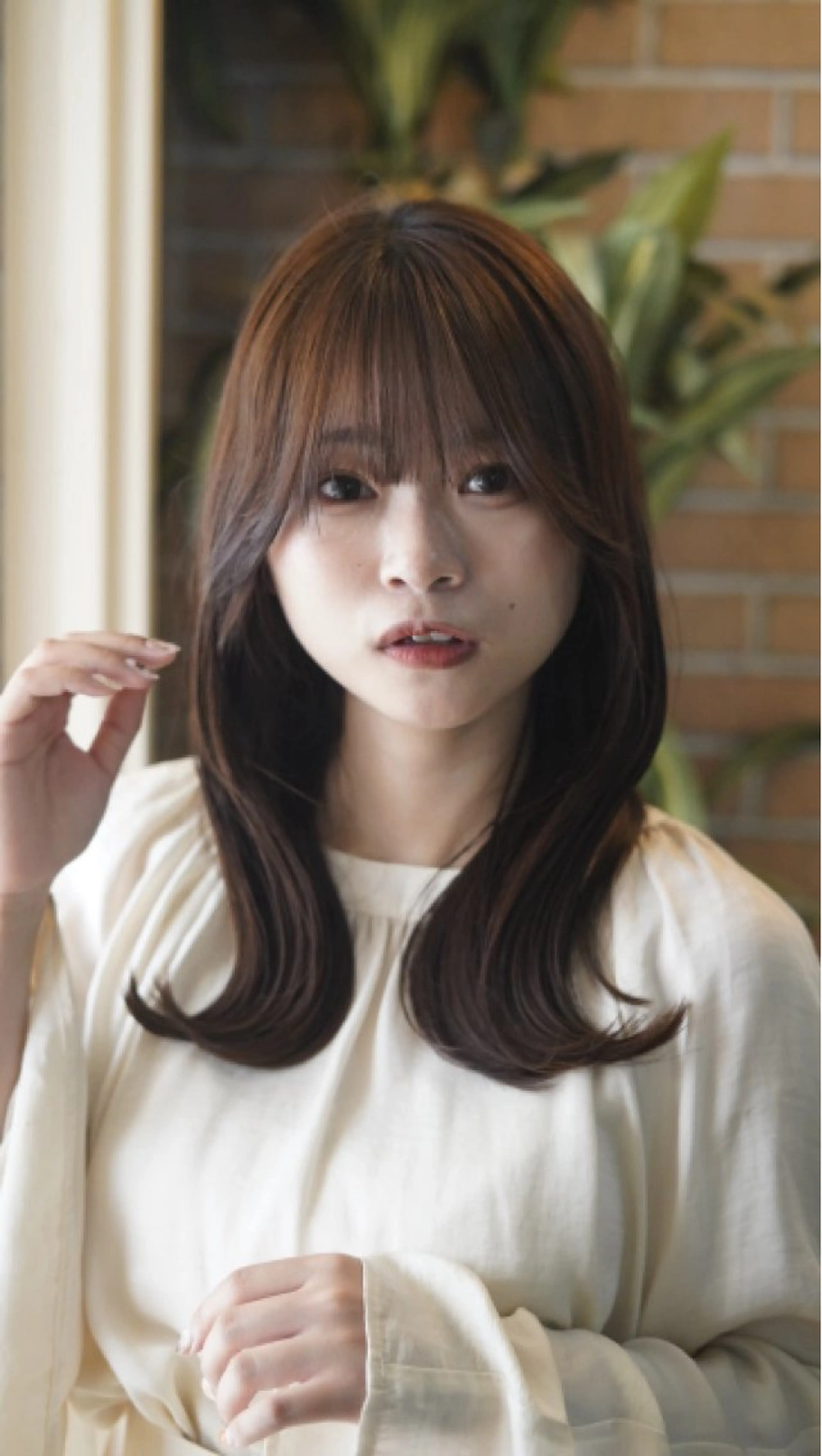 ミディアム 🔥コテ巻き風 ボブパーマ🔥のヘアスタイル