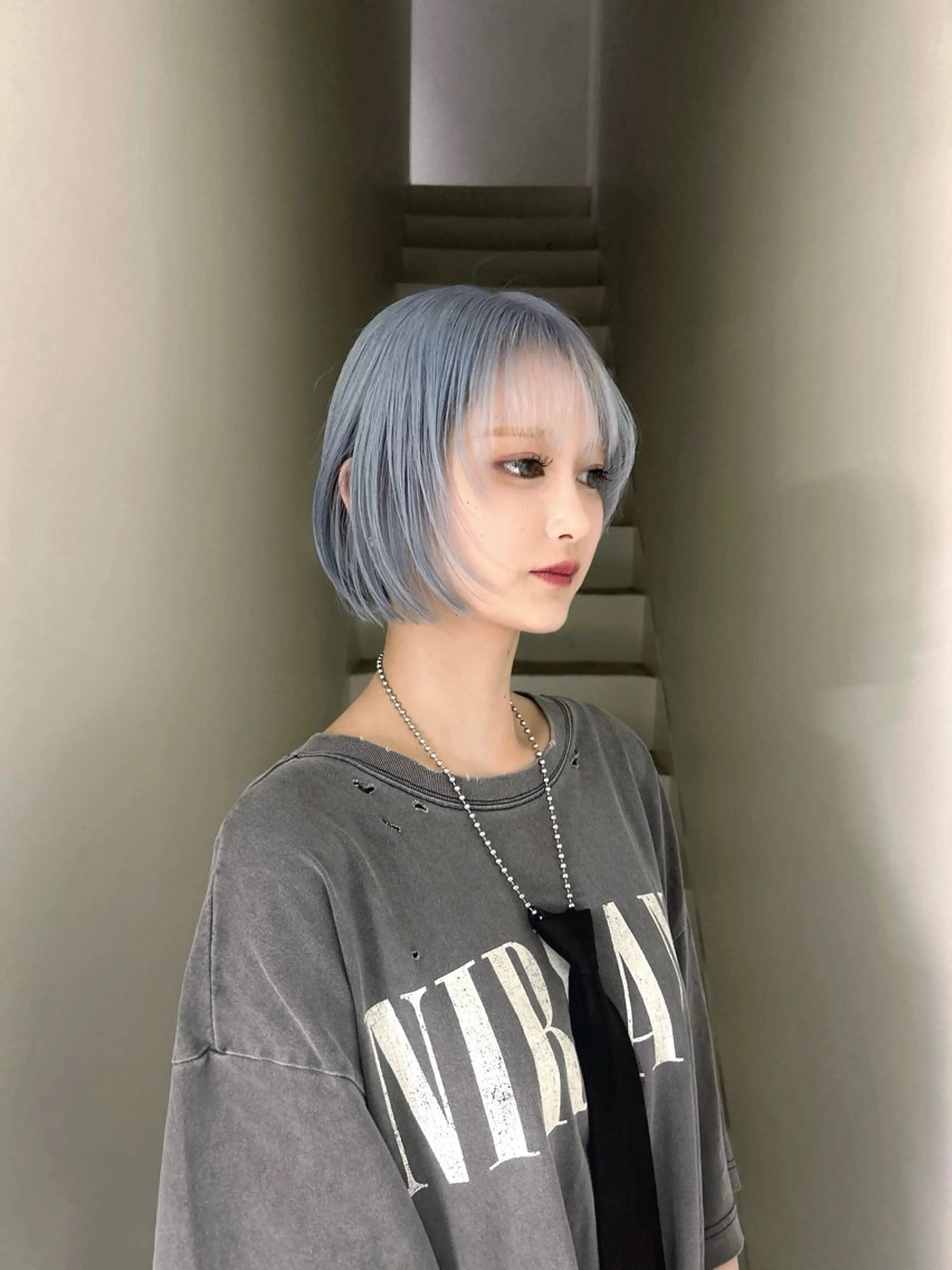 ショート カラー カット ヘアカラー 松原 朱里のヘアスタイル