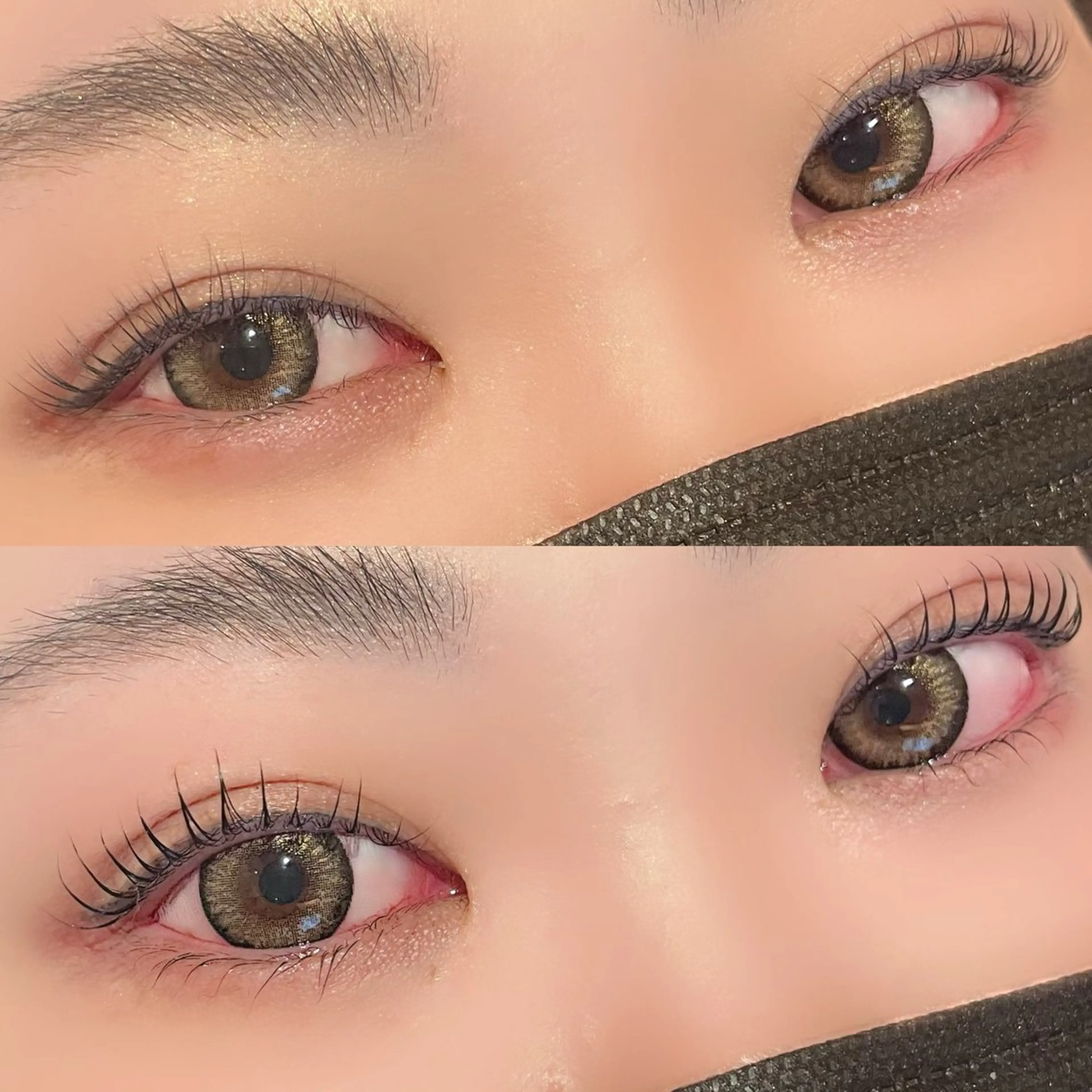 マスカラパーマ🖤🤍黒トリートメントでマスカラを塗ったようなまつ毛に🤩✨の写真