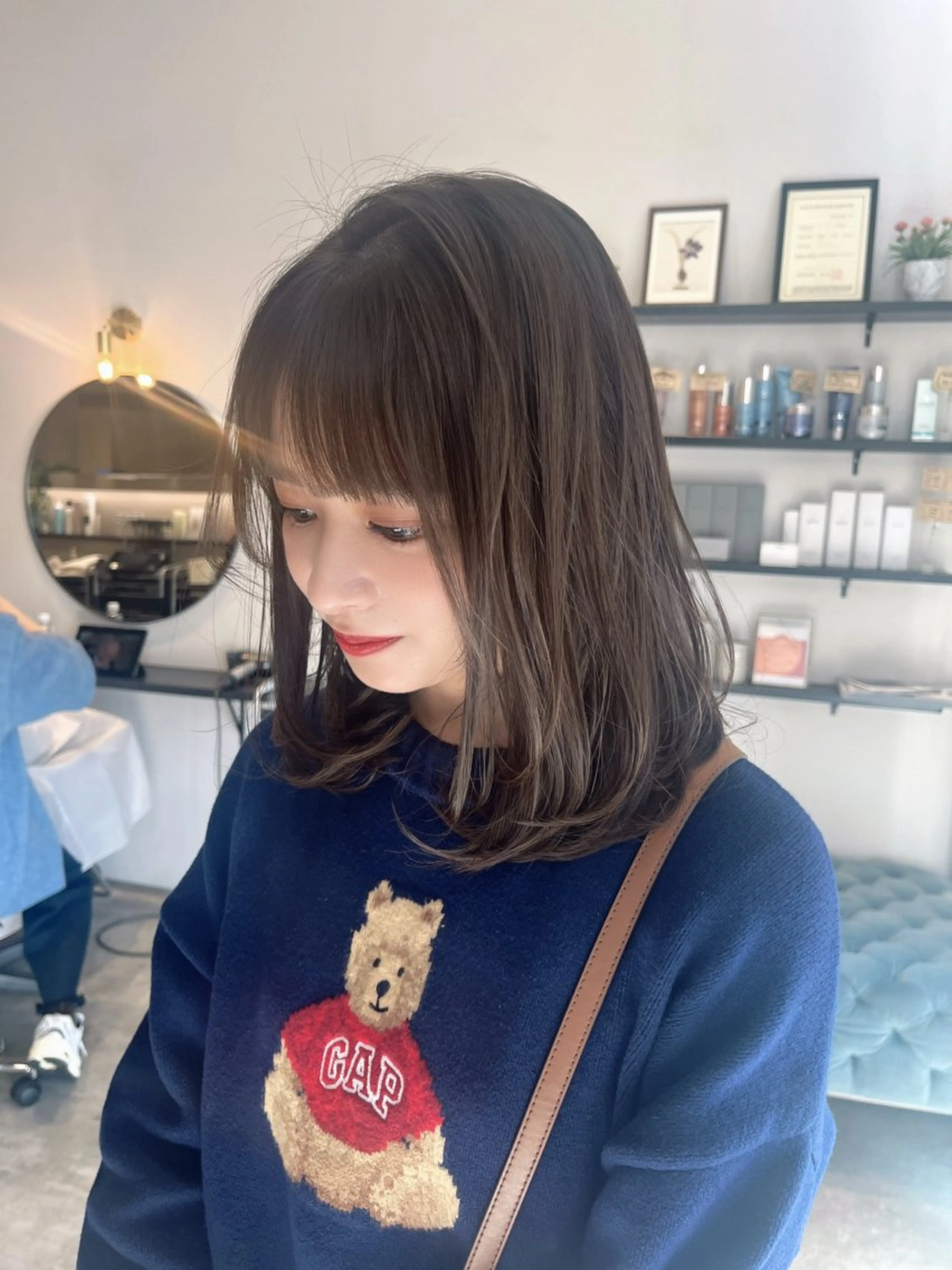 ミディアム 垢抜け/イメチェン color🦩ちあきのヘアスタイル