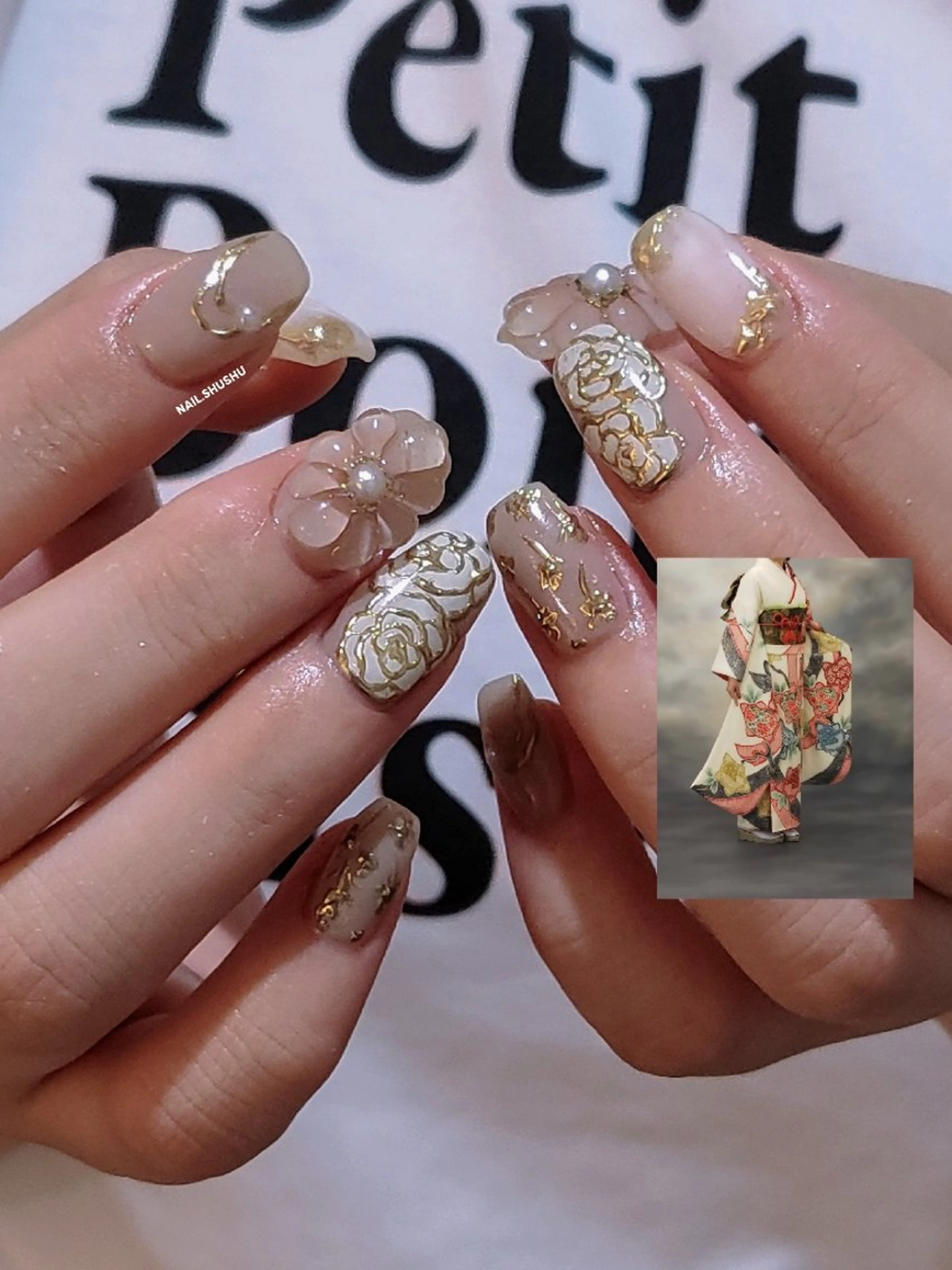 ネイル 3dパーツ/流行り 👧shushu❤️のネイルデザイン