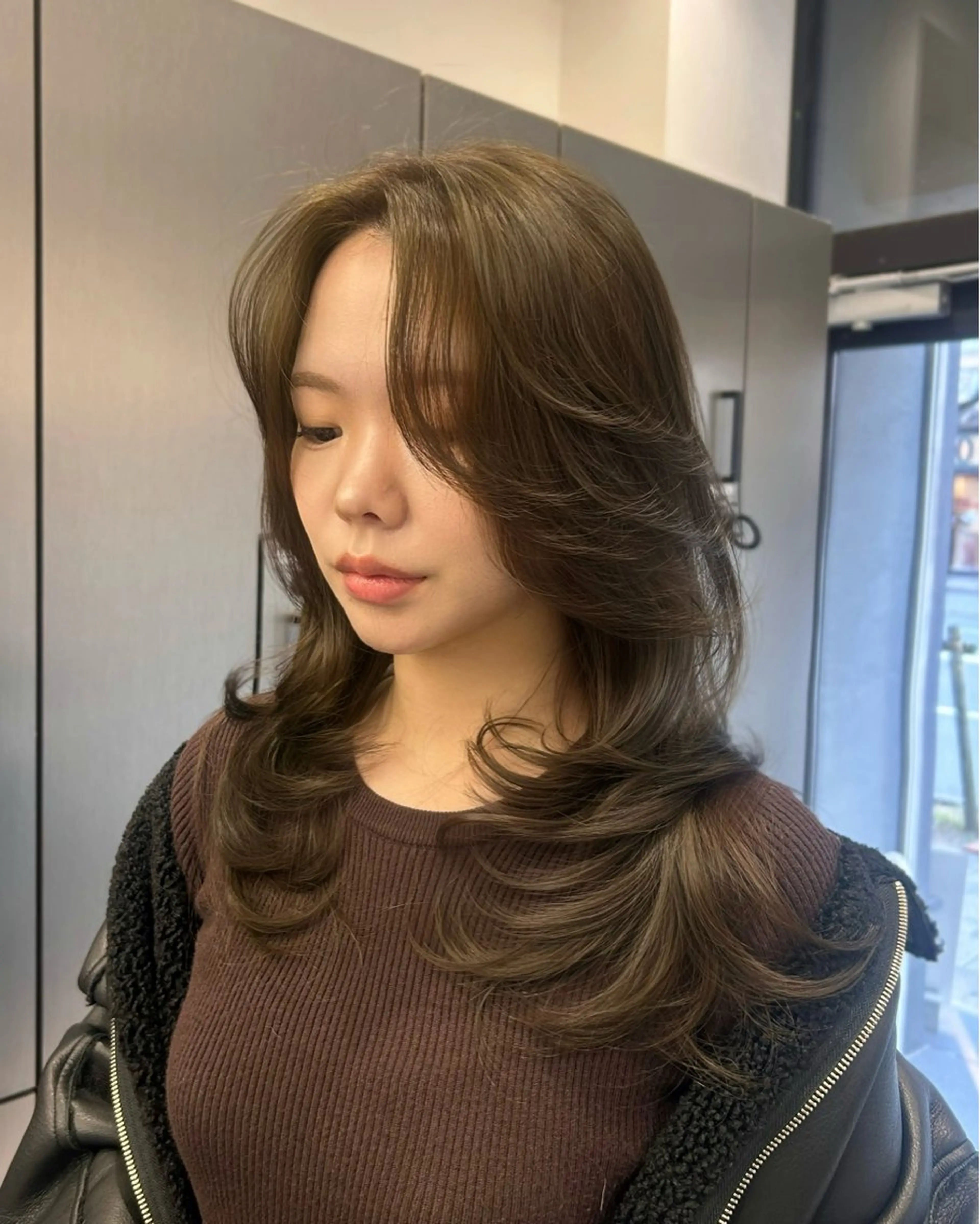 ロング レイヤーカット カット ヘアカラー トリートメント 大人レイヤー/艶美髪 🇺🇸TOMONAのヘアスタイル