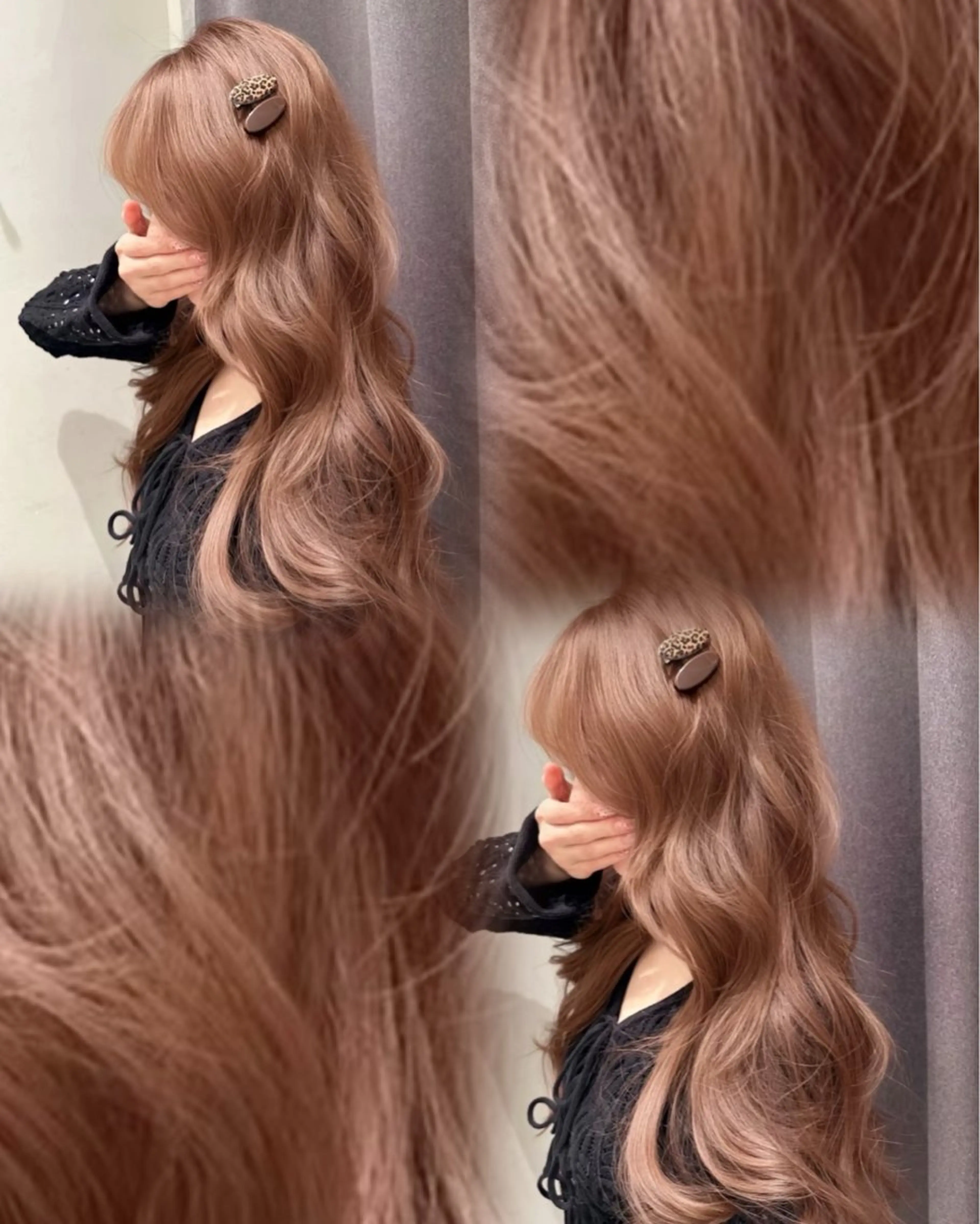 ロング カラー ヘアカラー トリートメント 透け感カラー/ カホ🧸のヘアスタイル