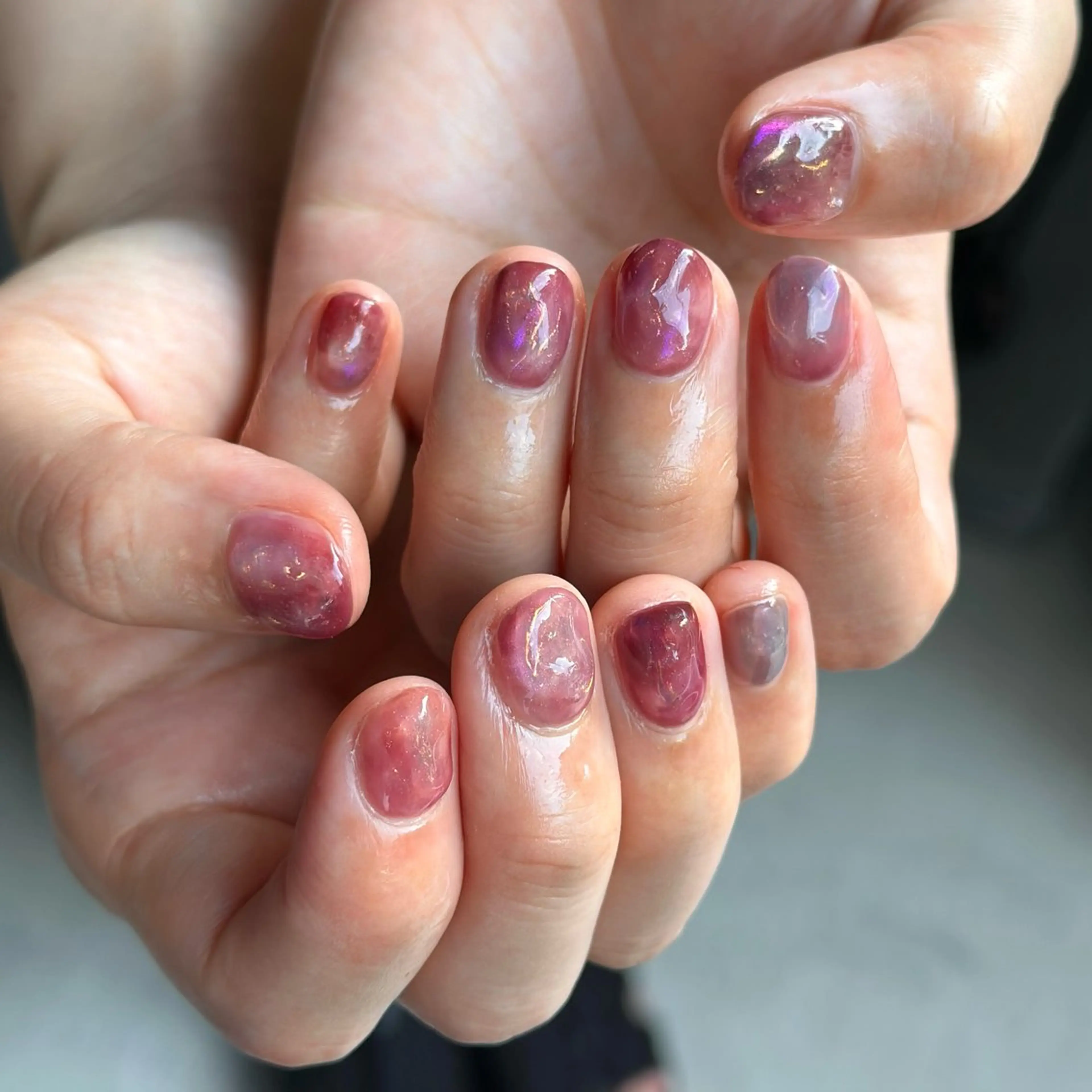 ネイル 持ち込み ニュアンスネイル chinois (シノワ)のネイルデザイン