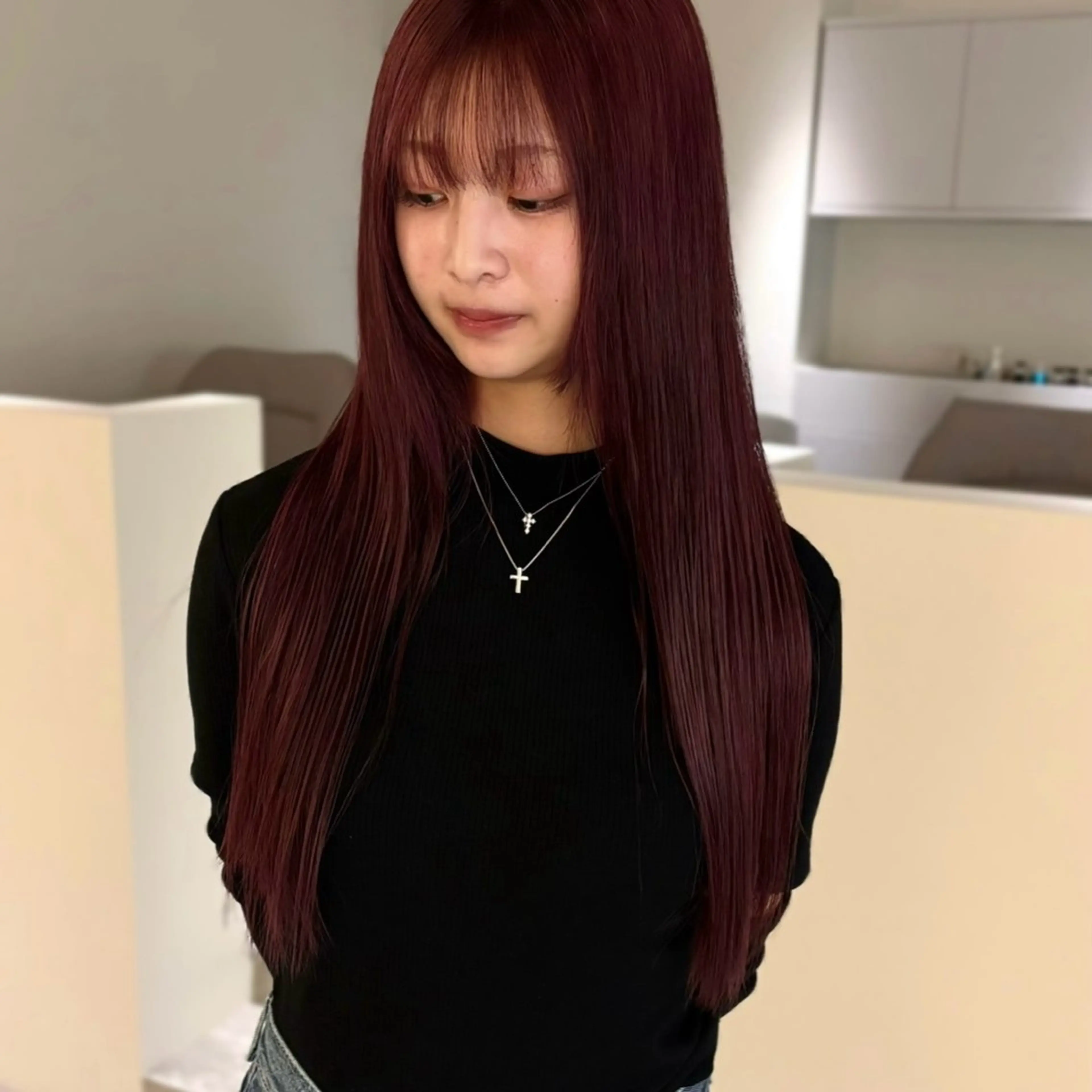 ロング カラー ヘアカラー トリートメント hana/艶髪 /透明感カラー🪞のヘアスタイル