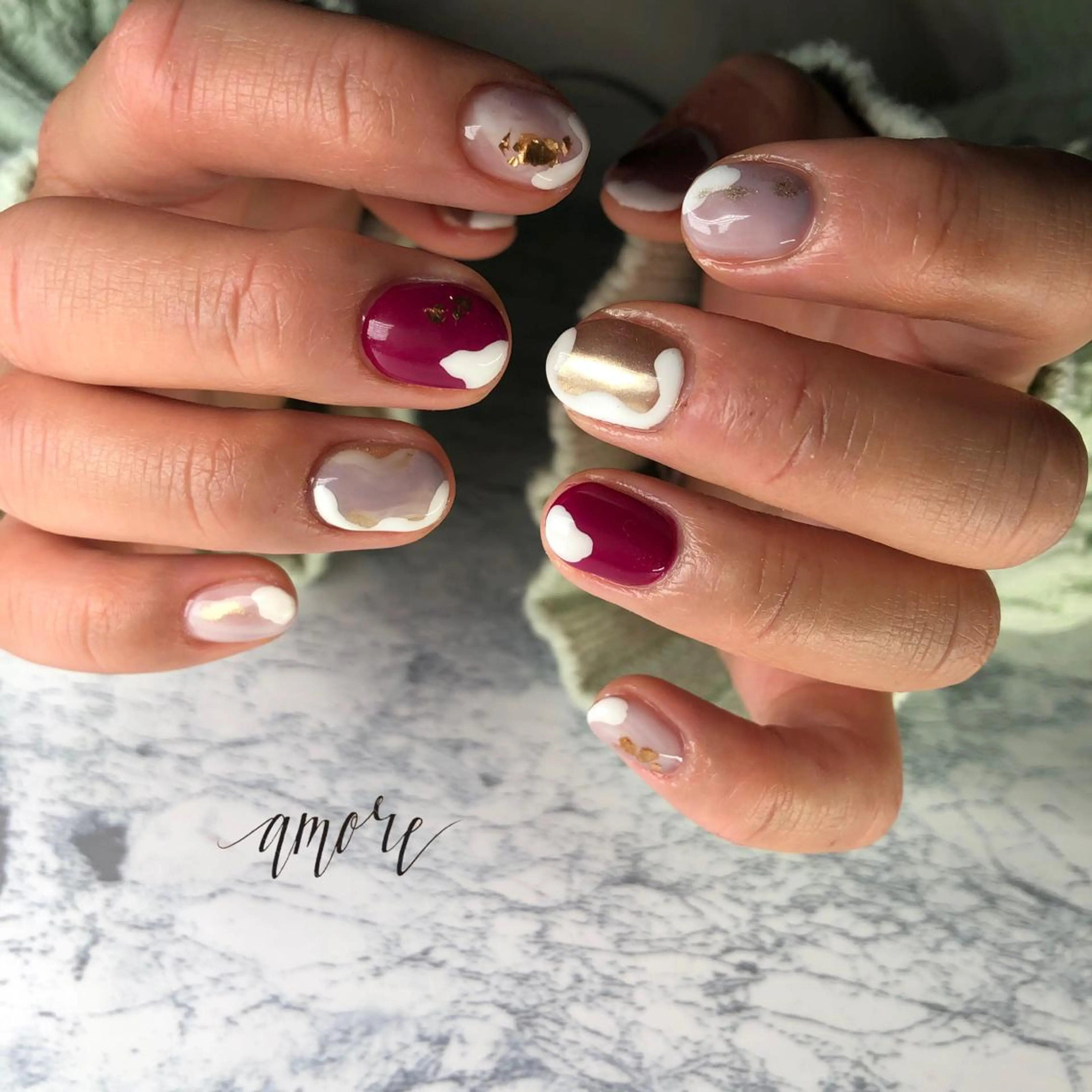 ネイル ジェルネイル 氷ネイル・うるうるネイル マグネットネイル ミラーネイル ニュアンスネイル You kyehwaのネイルデザイン