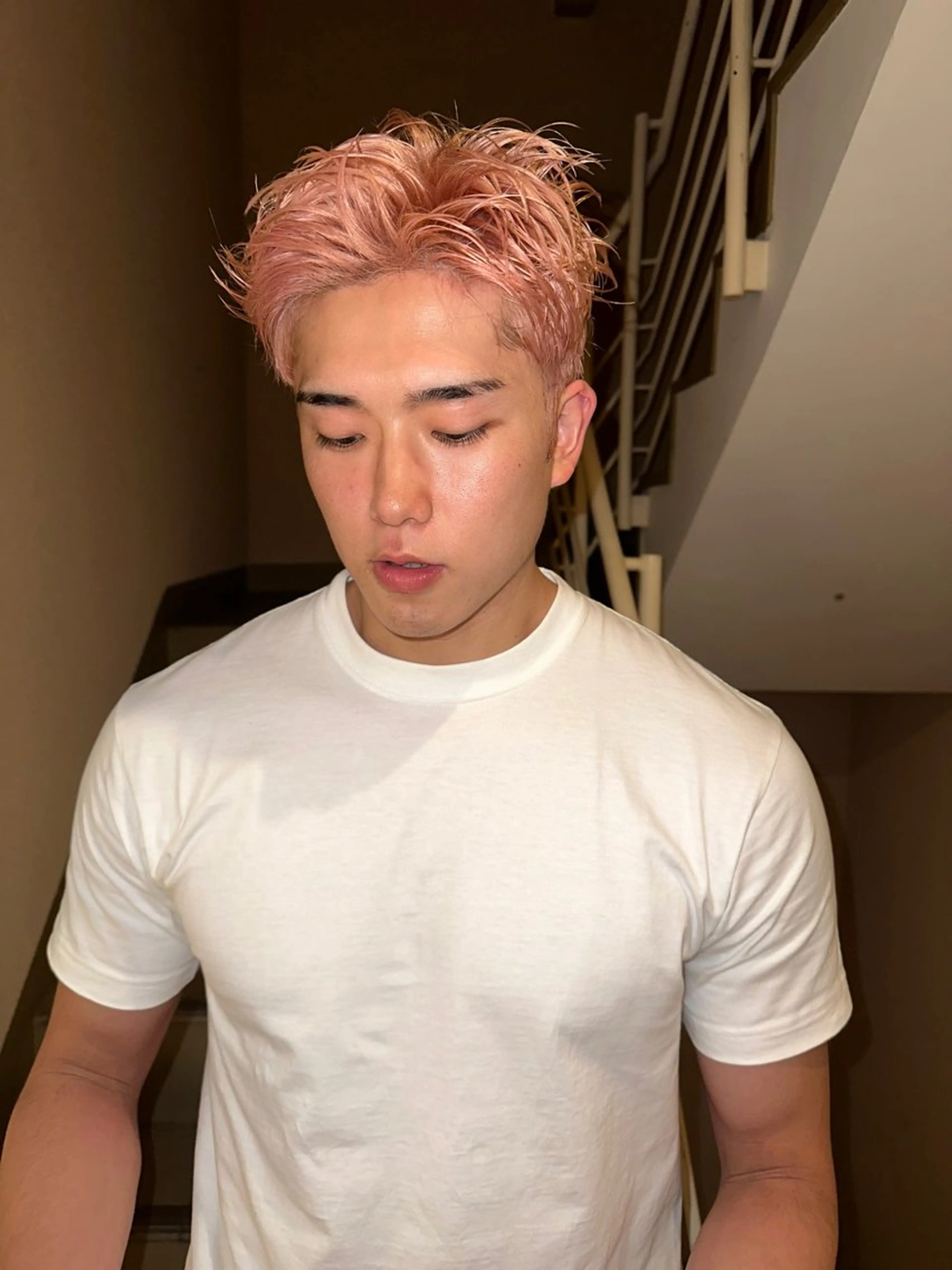 メンズ ヘアカラー 🍇透明感カラー/ カットひかる🍒のヘアスタイル