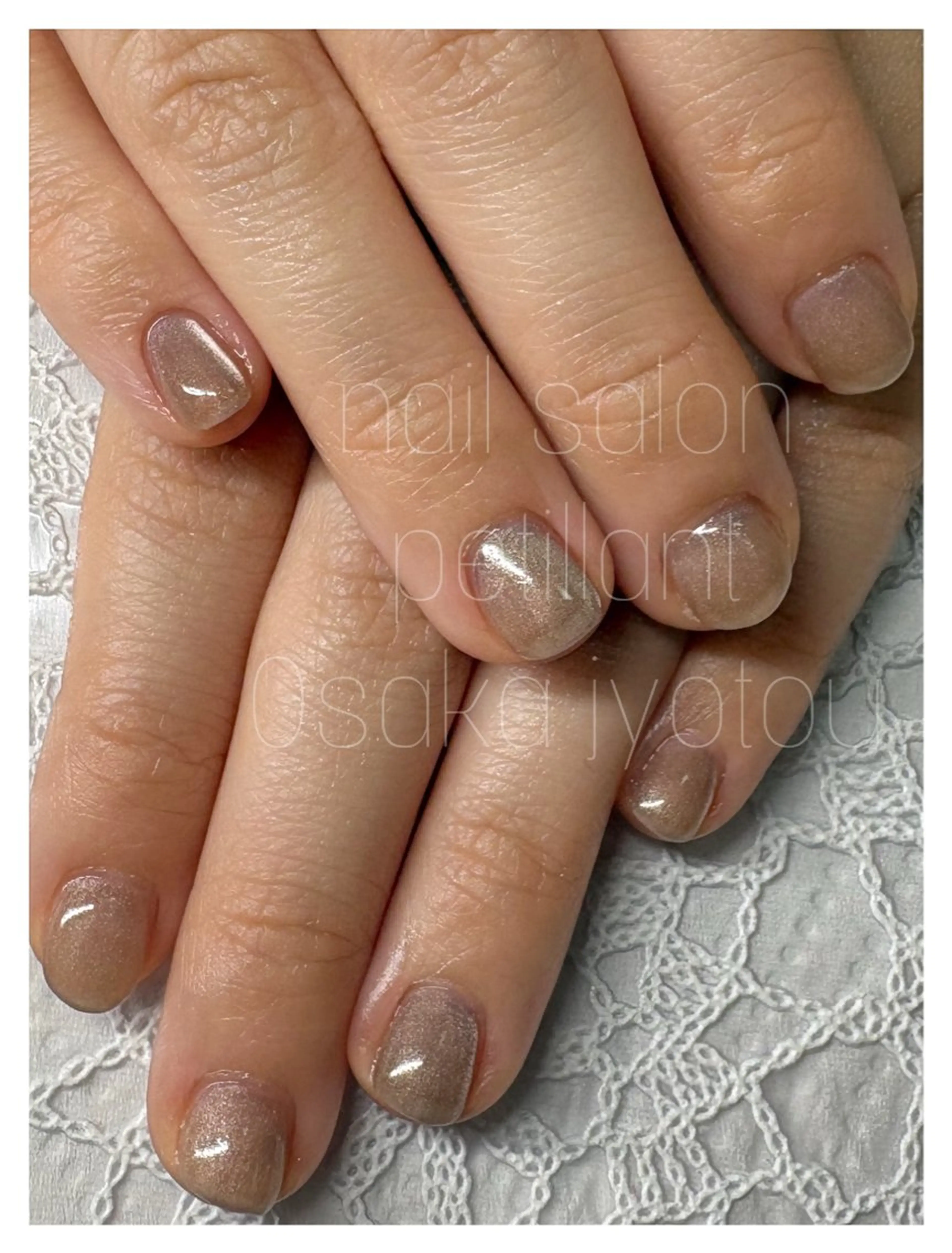 ネイル アートネイル キラキラネイル マグネットネイル petillant所属・nail salon petillantのネイルデザイン