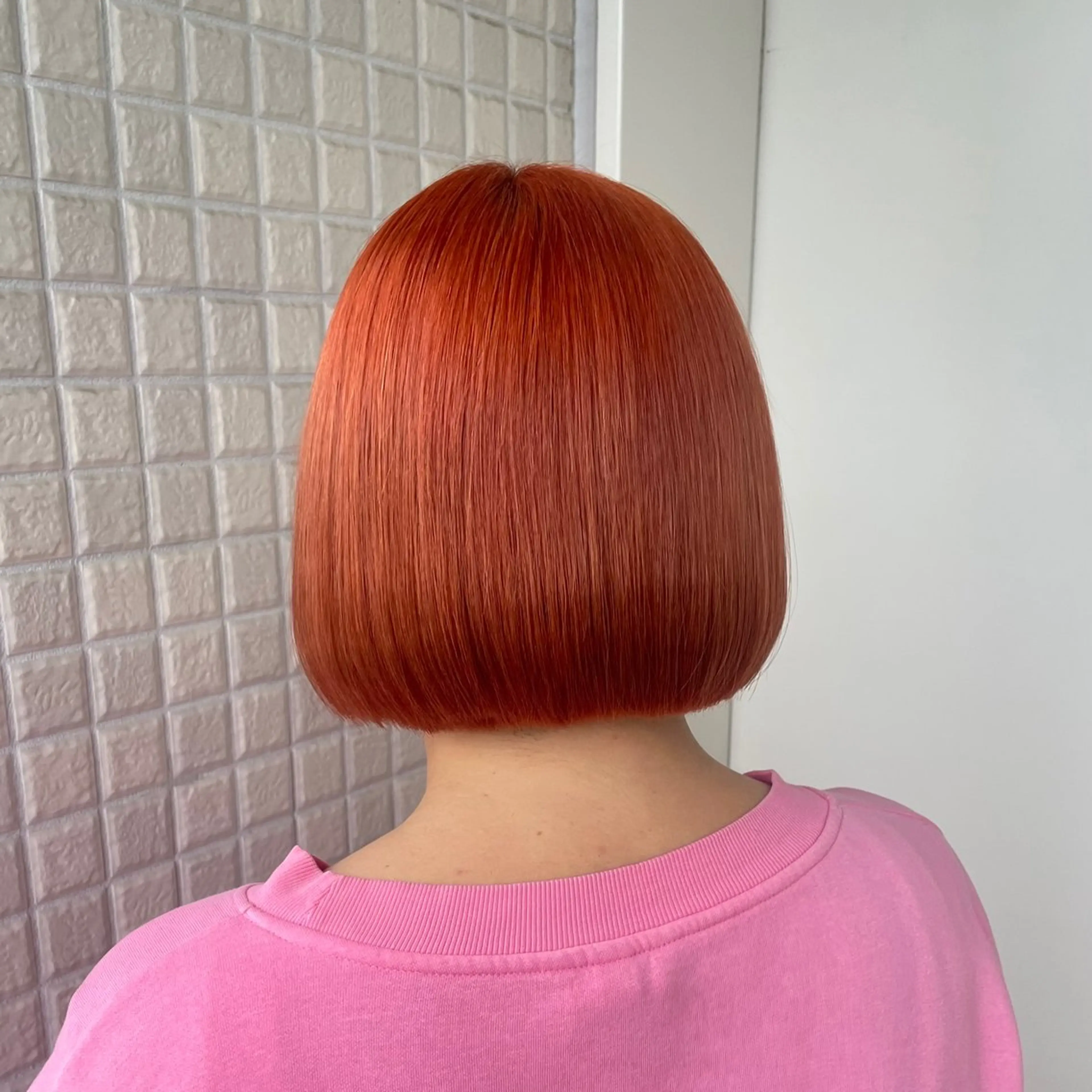 カラー オレンジ 艶カラー🪡髪質改善 アレンジ🎀airiのヘアスタイル