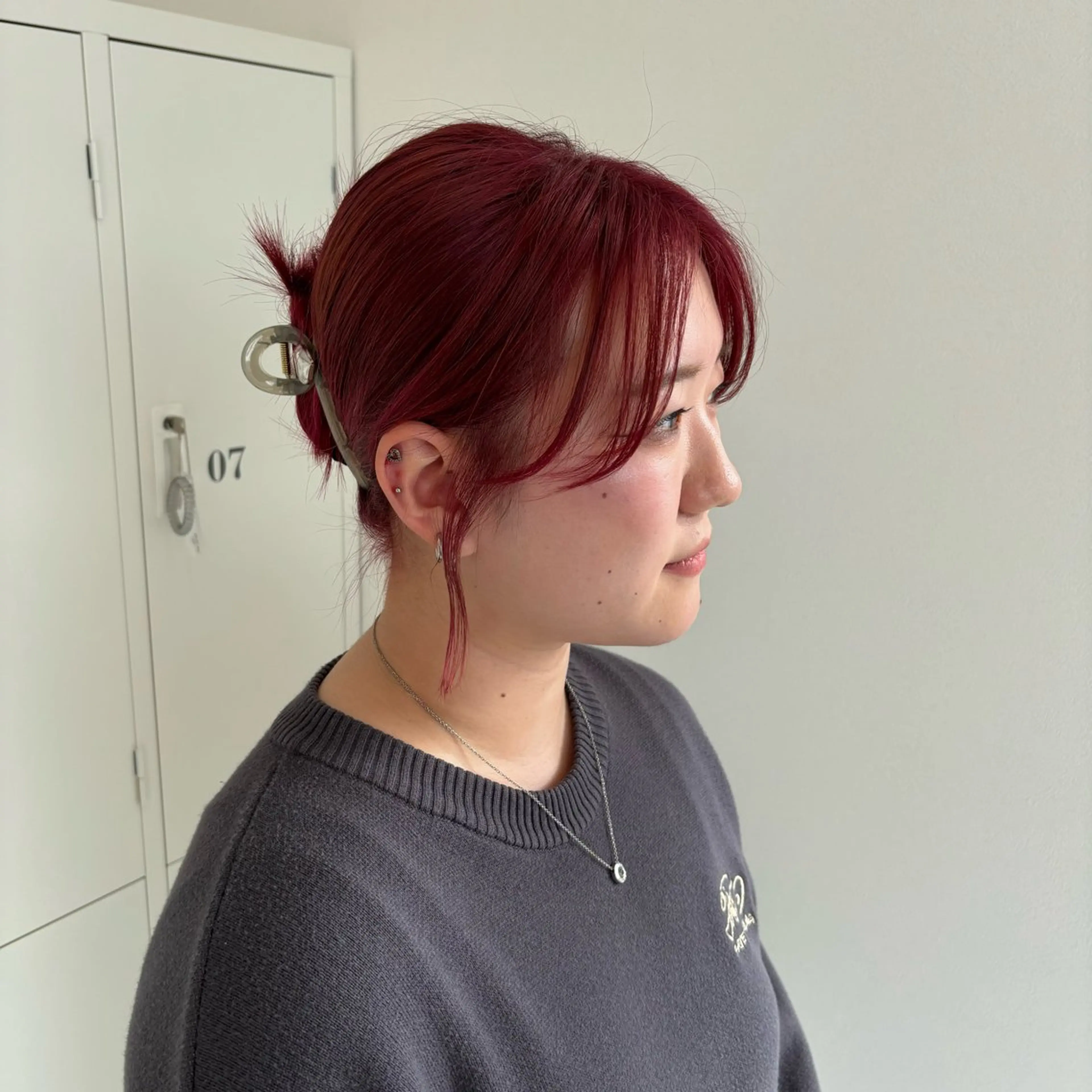 カラー ブリーチ ピンクカラー REM天童店 伊藤汐里のヘアスタイル