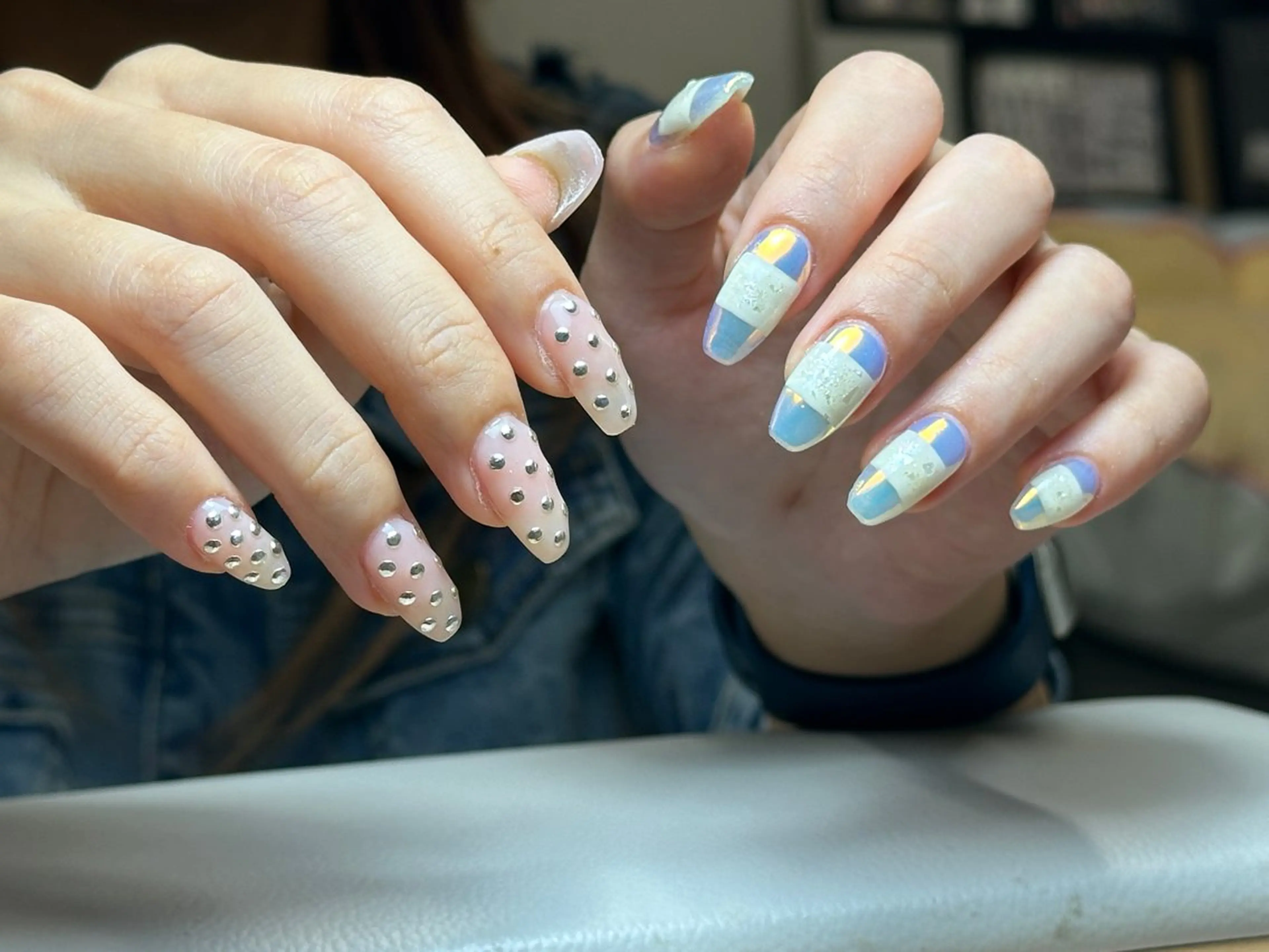 ネイル アートネイル 韓国ネイル 持ち込み ニュアンスネイル ワンカラーネイル イブ ネイリのネイルデザイン