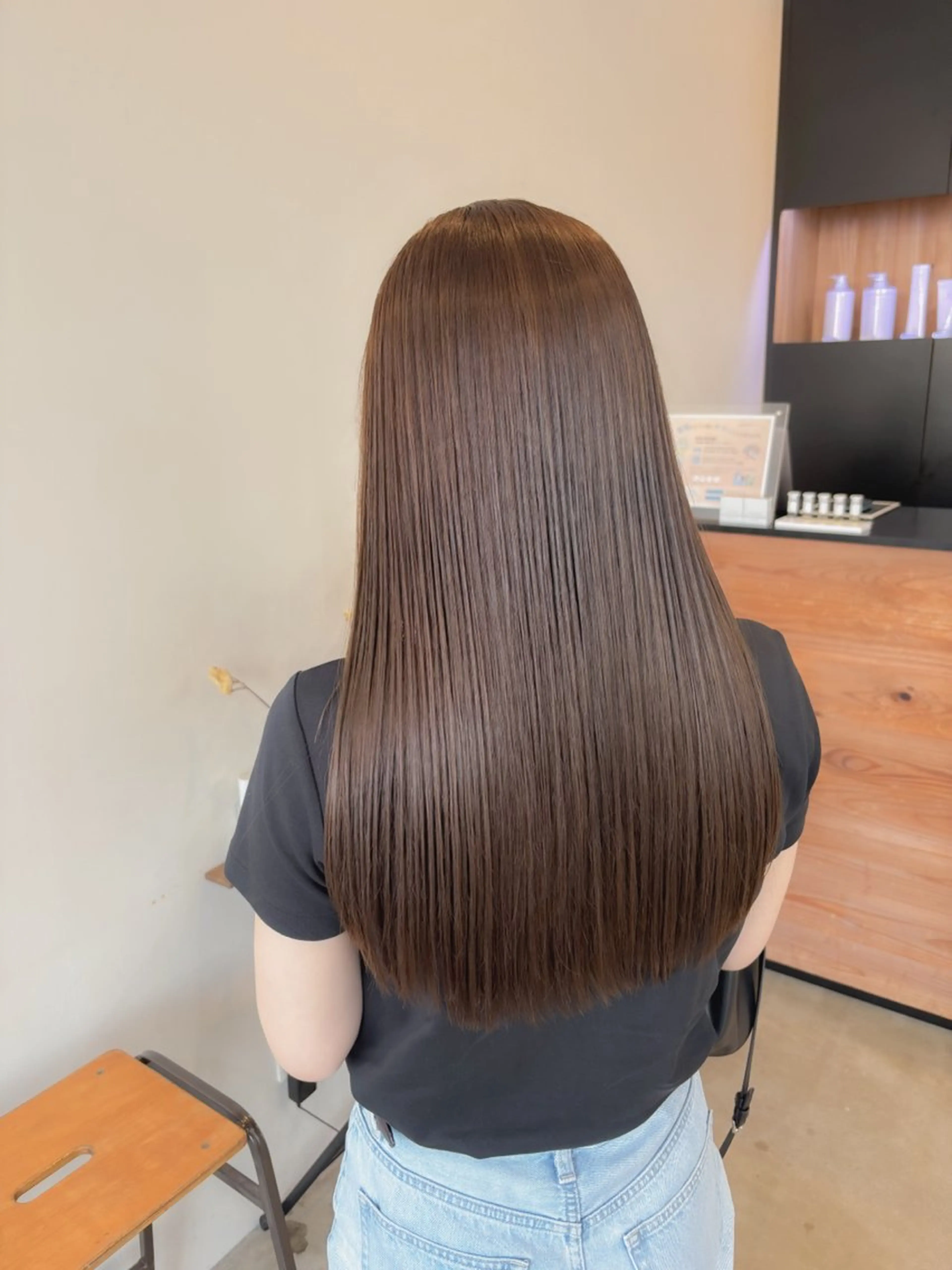 ロング カラー 縮毛矯正 plus HAIR いずみのヘアスタイル