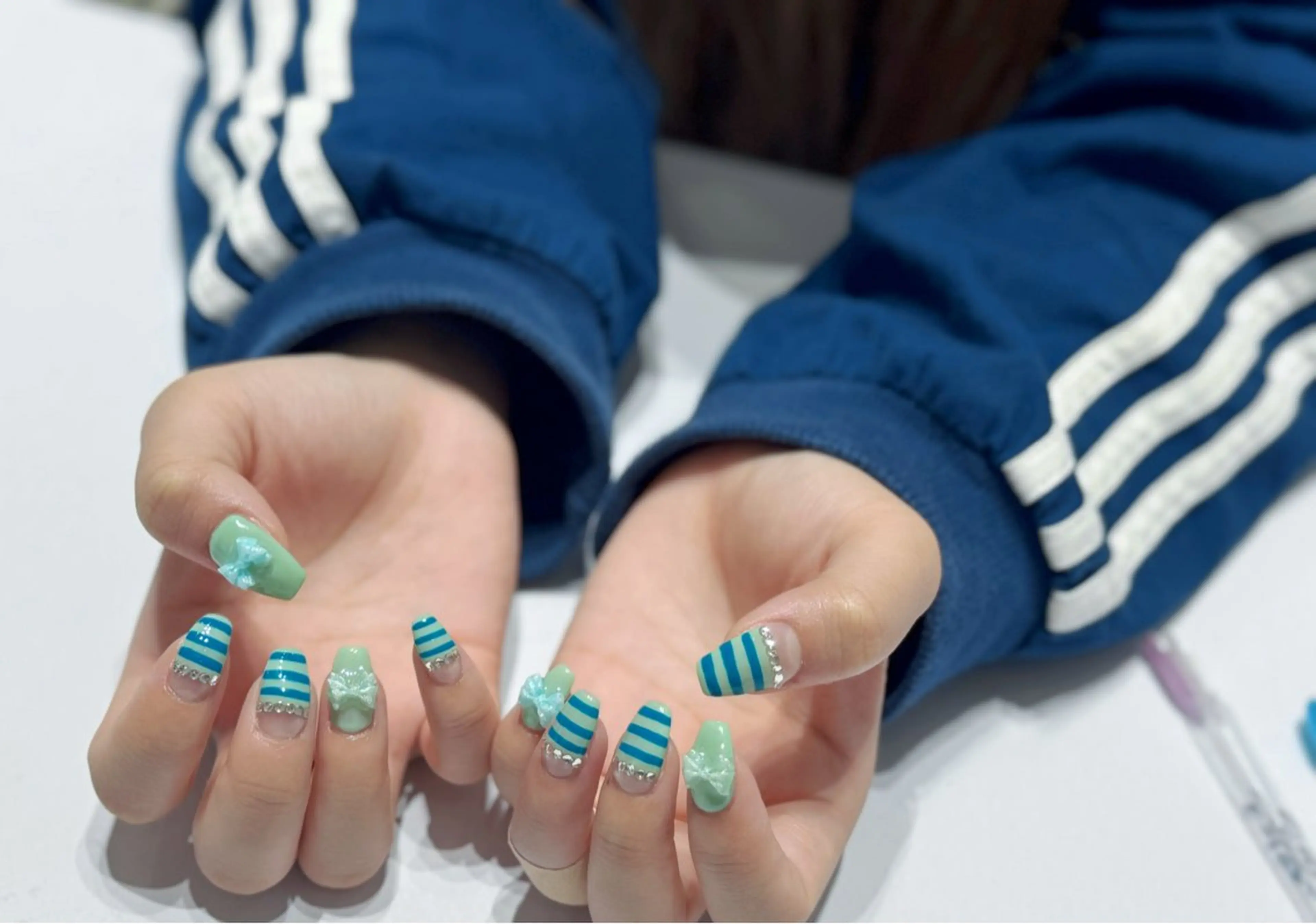 ネイル 持ち込み 清川 椿咲のネイルデザイン