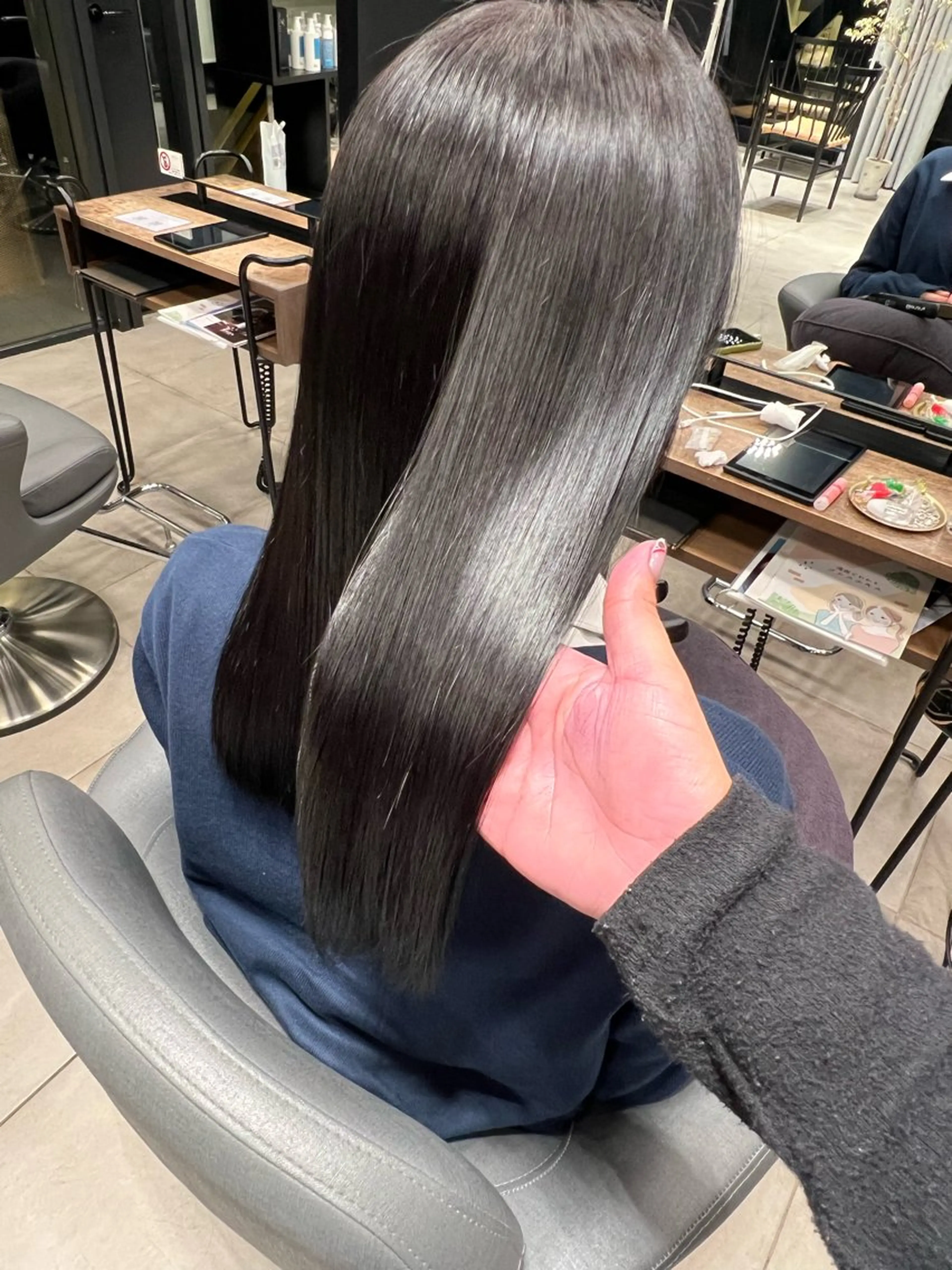 縮毛矯正の写真