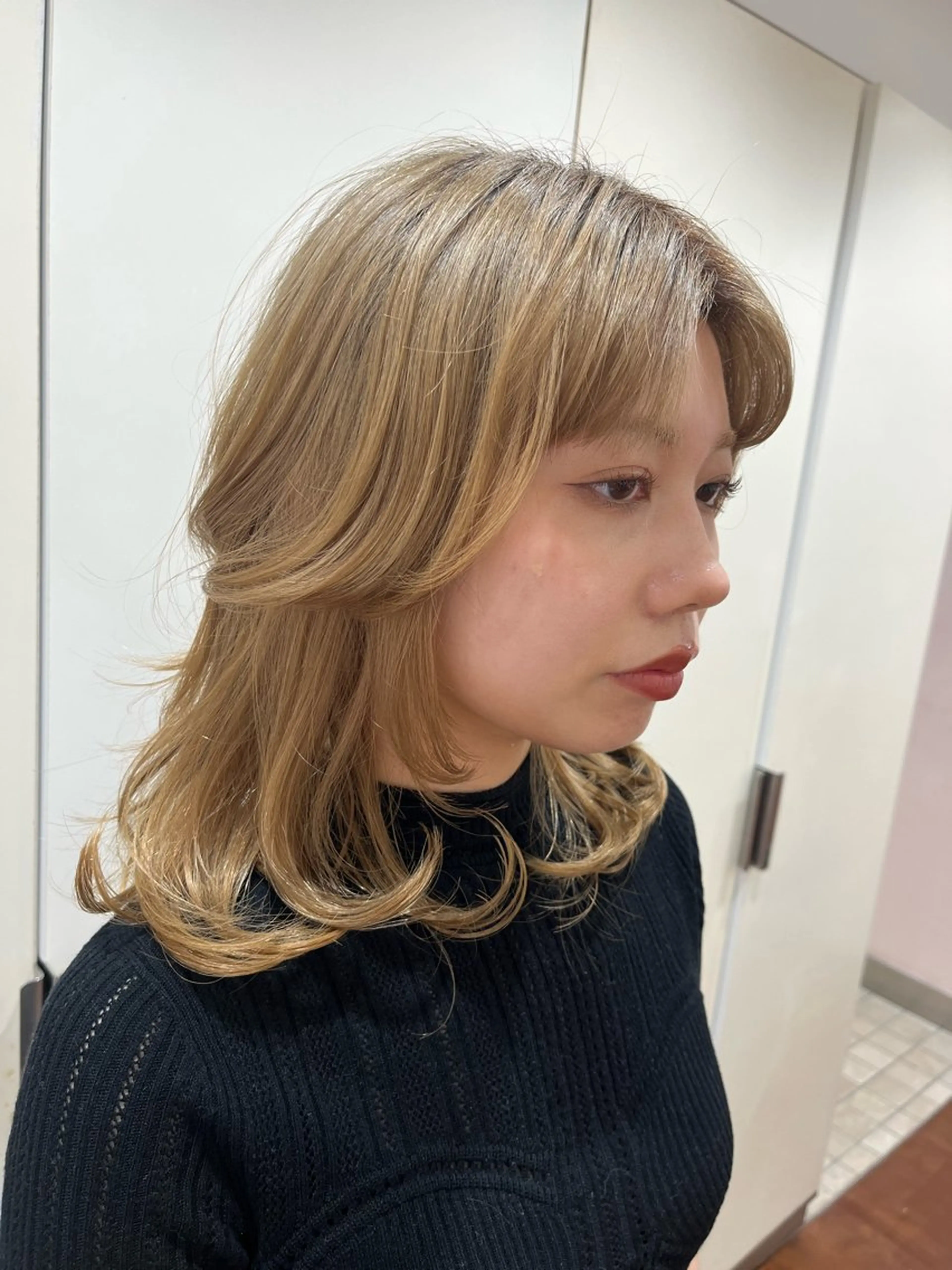 セミロング ️ちば🩵JILLE 恵比寿 透明感カラーのヘアスタイル