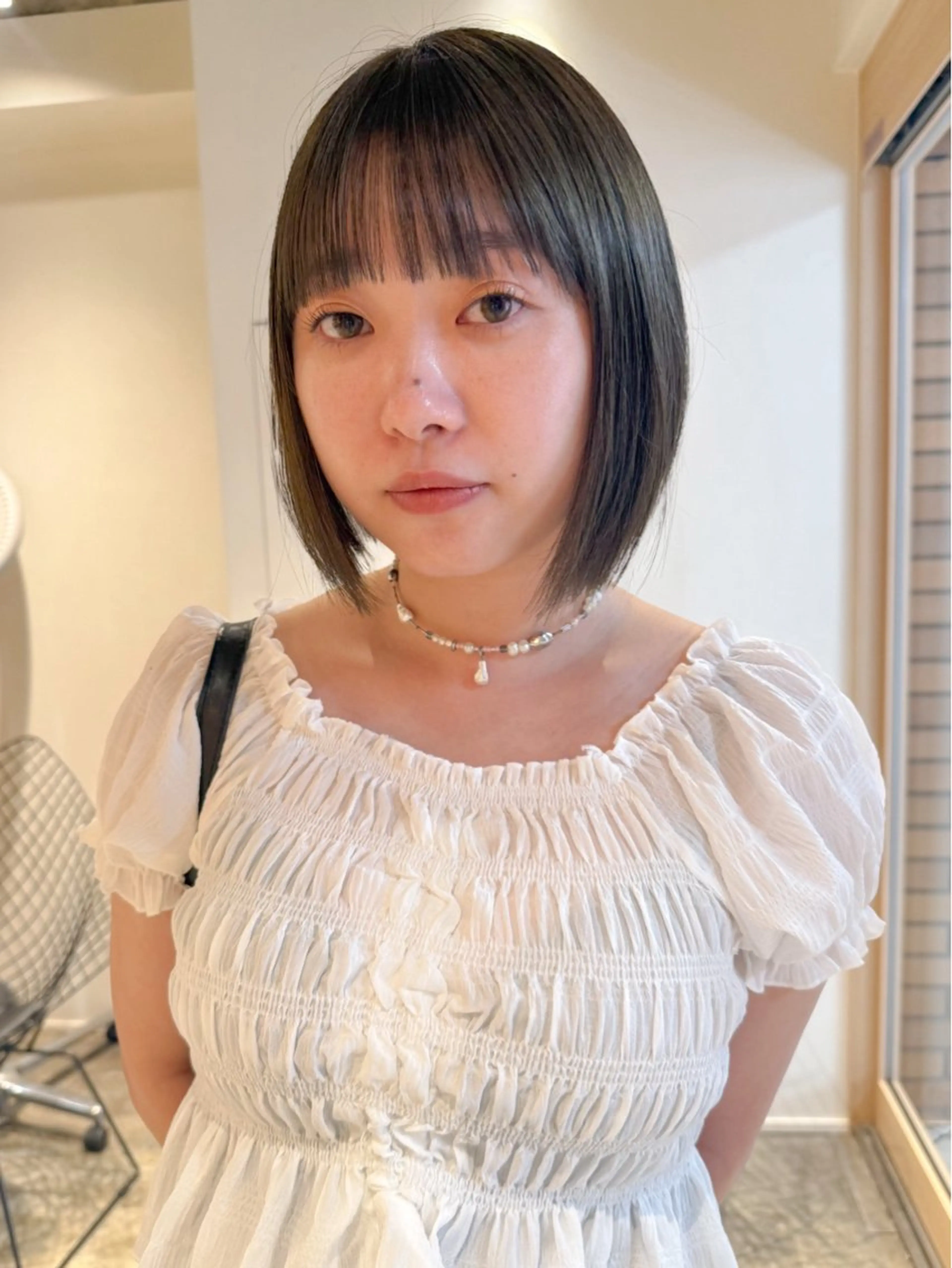 ショート カット ヘアカラー トリートメント ANY mikuのヘアスタイル