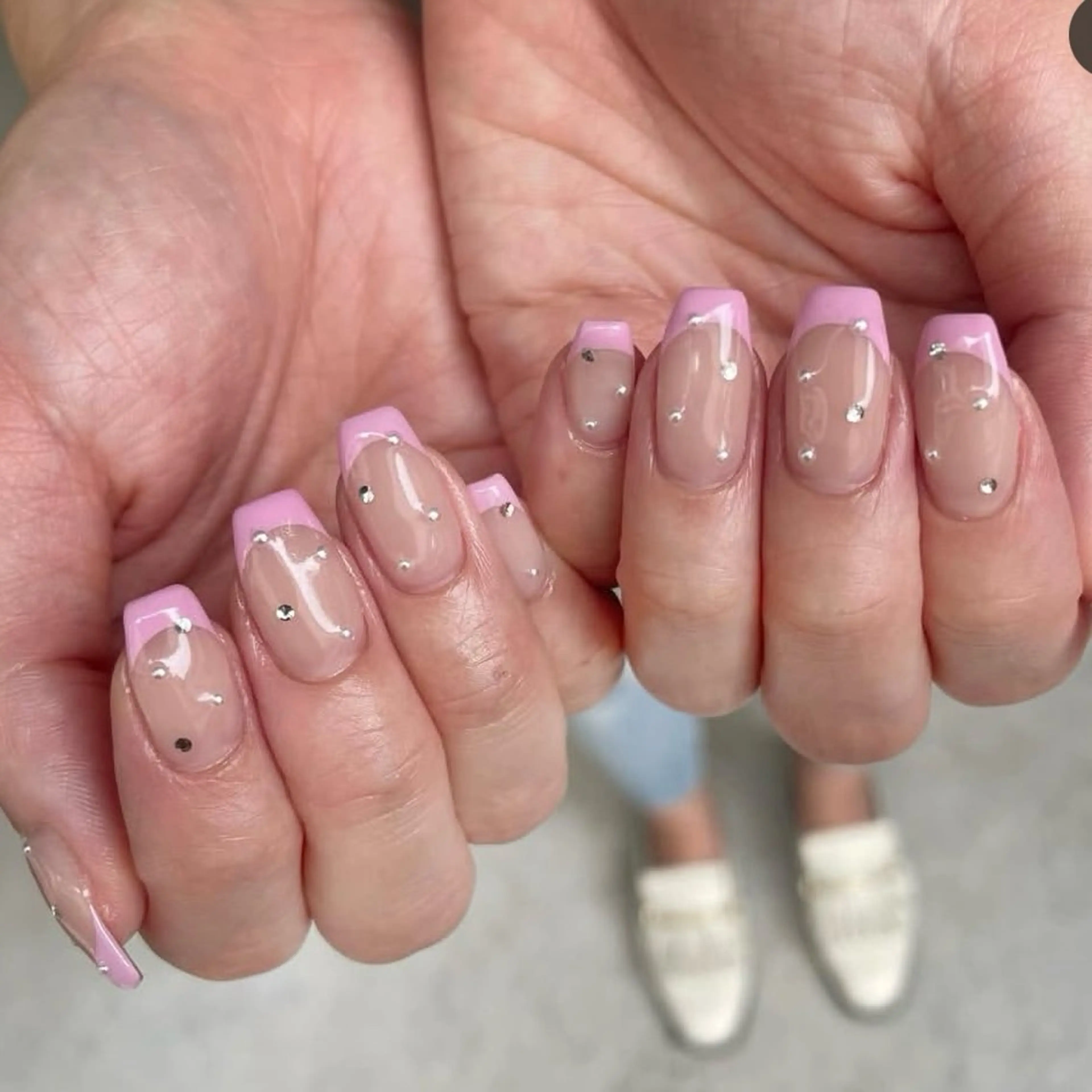 ネイル フレンチネイル 春ネイル ハンドネイル kanako nail🌷のネイルデザイン