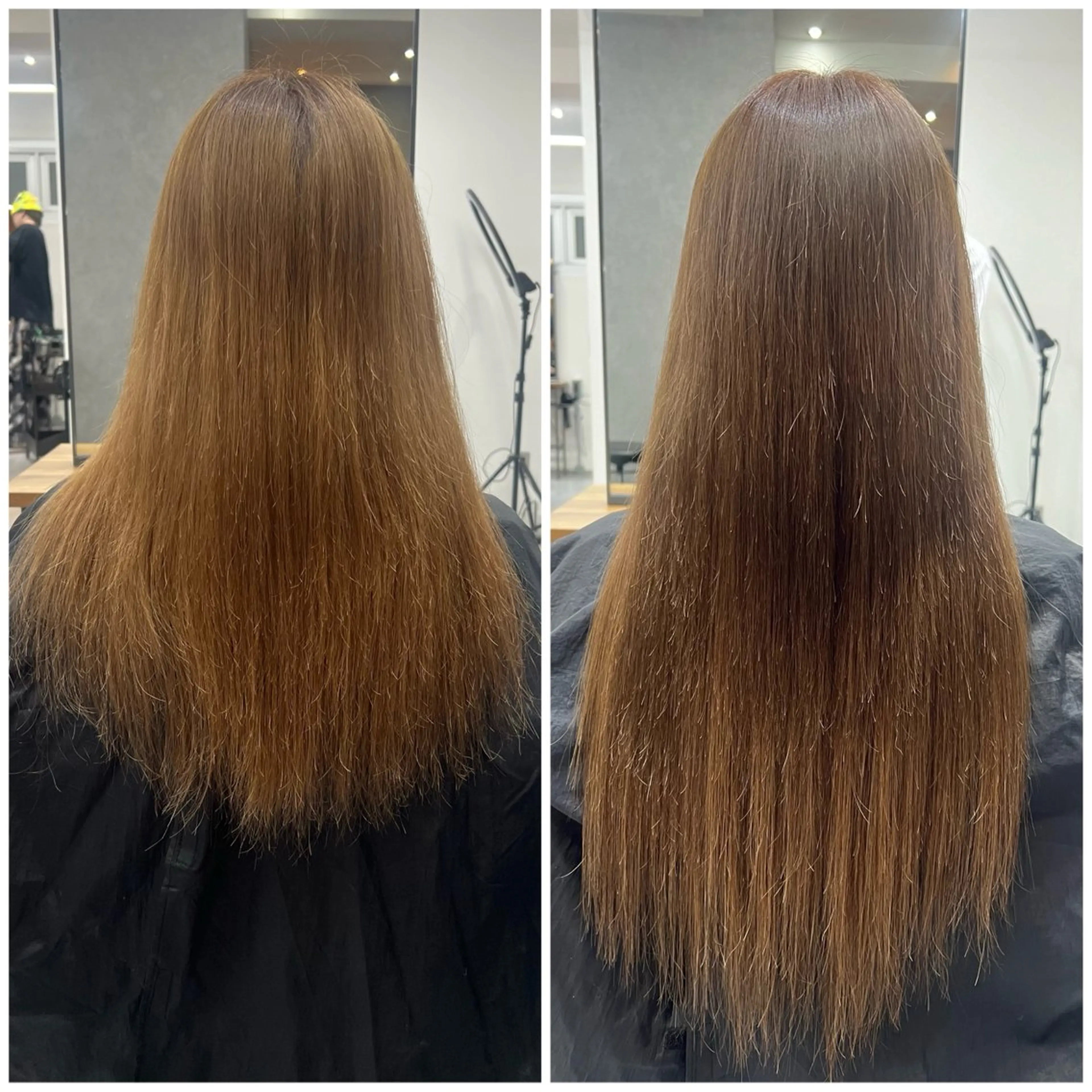 ロング カラー シールエクステ ベージュカラー ブラウンカラー ブラウンベージュ エクステ ショート/ウルフ カットモデル募集のヘアスタイル