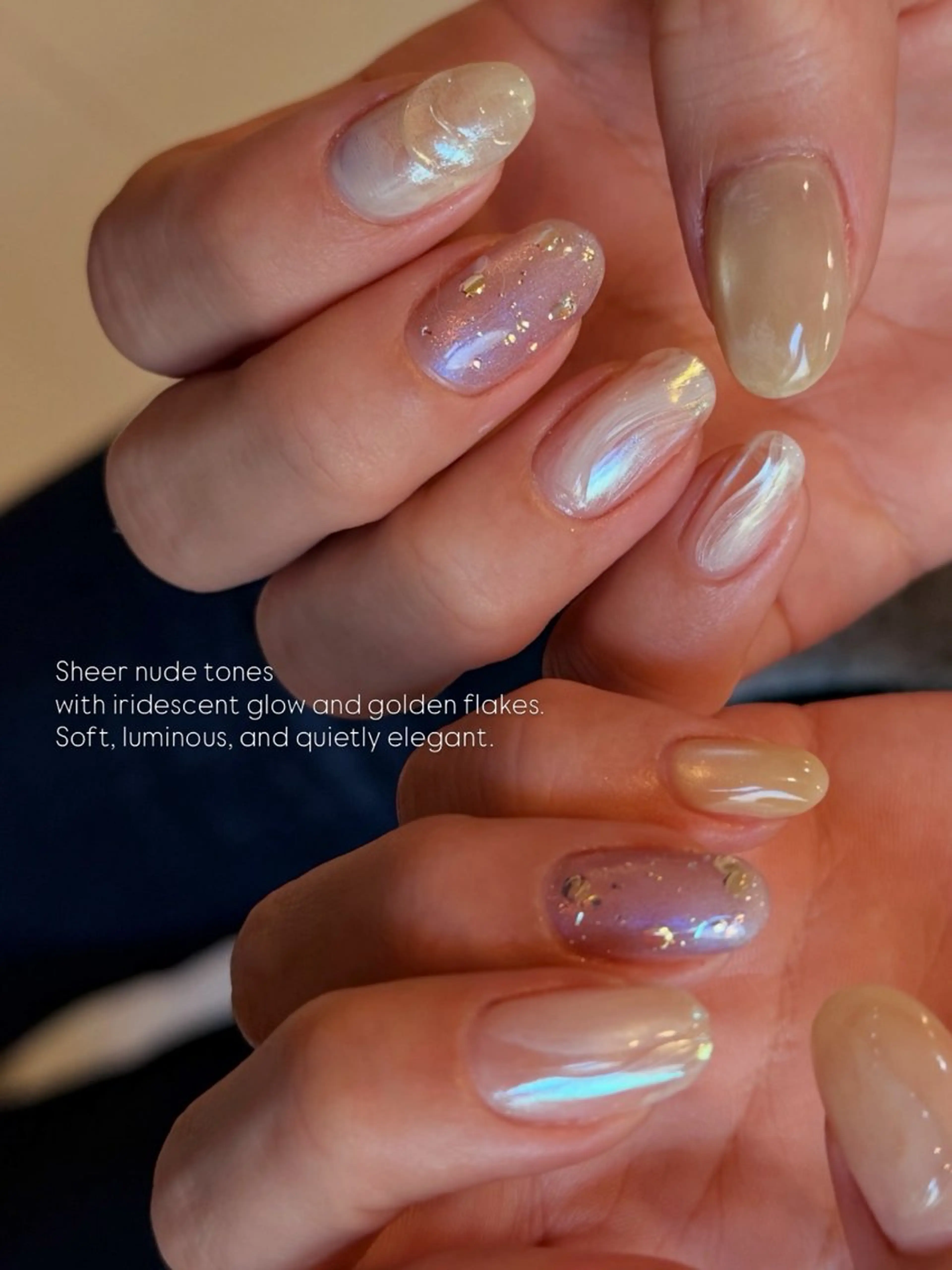 ネイル ハンドネイル なんば堀江/育爪施術 ニュアンス✻Kaphのネイルデザイン