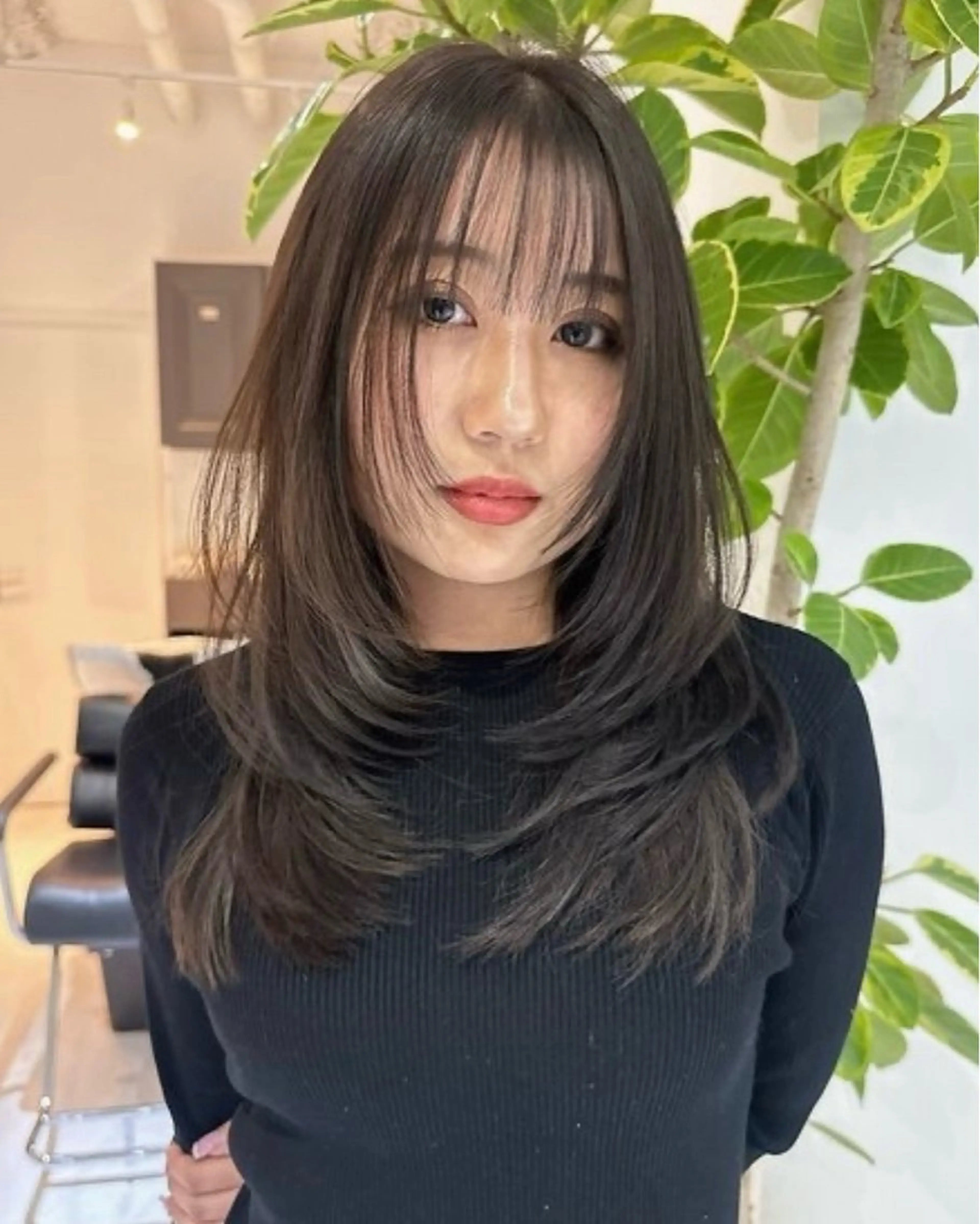 セミロング 💖韓国風💖 レイヤー/LISAのヘアスタイル