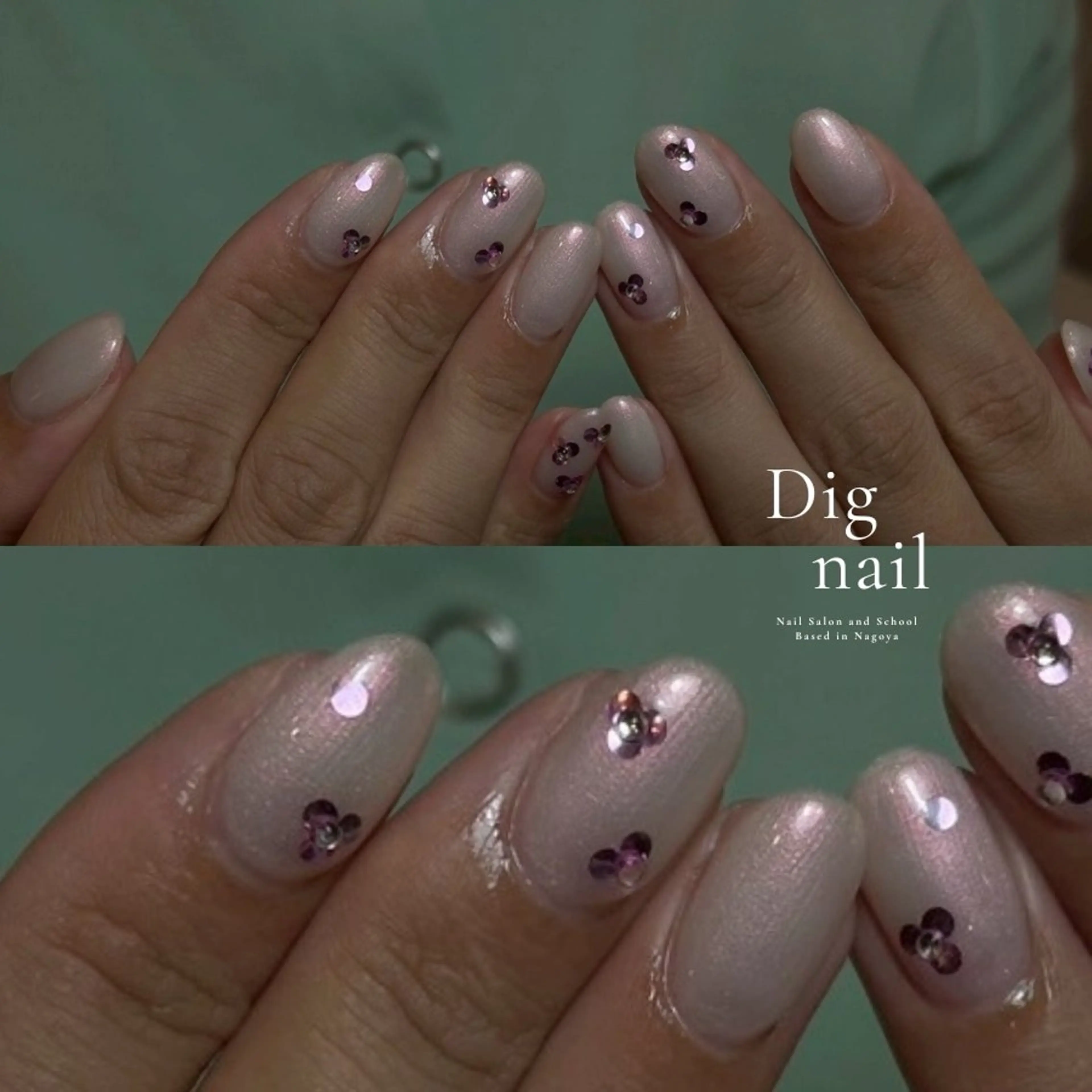 ネイル 長さ出し ジェルネイル 韓国ネイル マグネットネイル 持ち込み ハンドネイル D.d Reinaのネイルデザイン