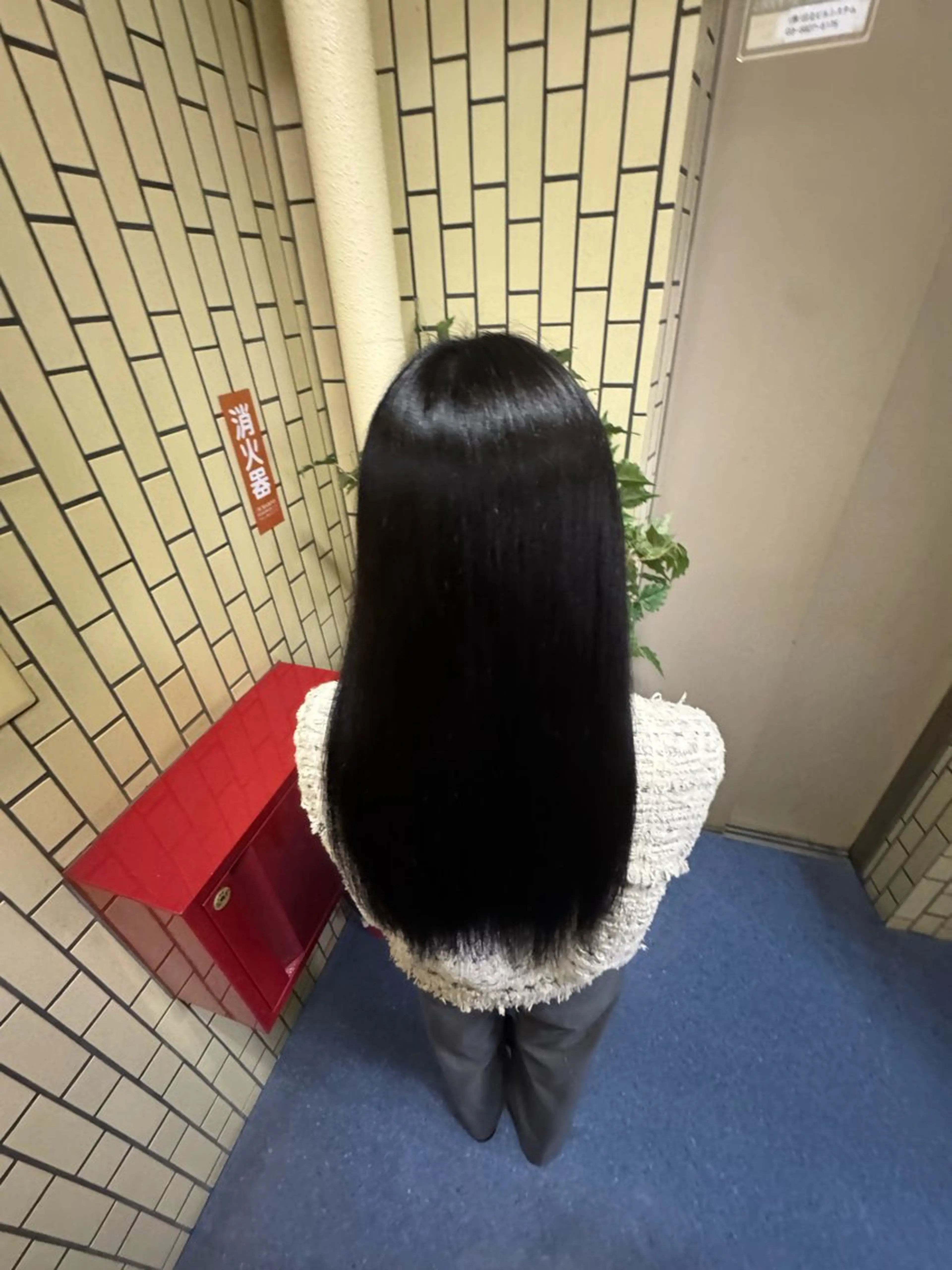 ロング ヘアカラー 野原 郁人のヘアスタイル